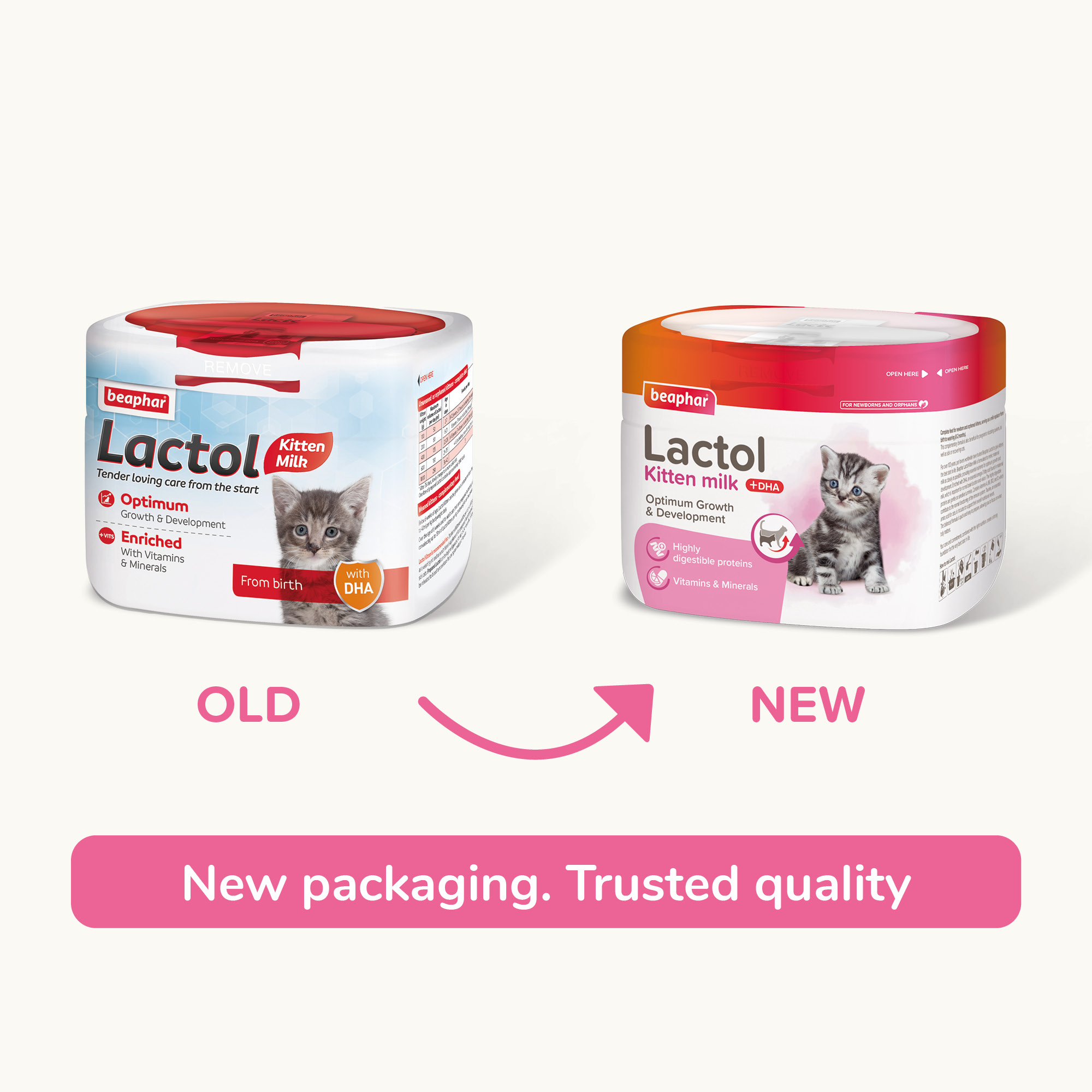 Beaphar Lactol Milk Replacer for Kittens 250g