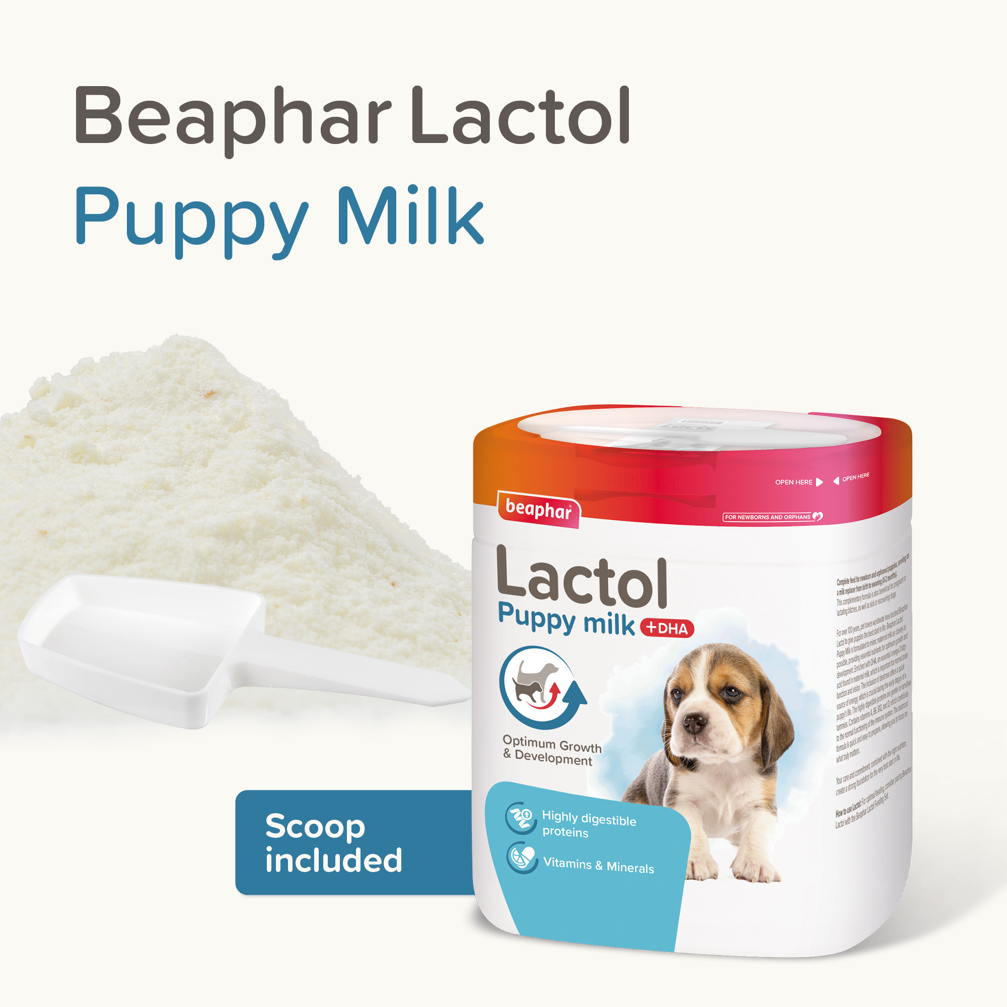 Beaphar Lactol Milk Replacer for Puppies 500g