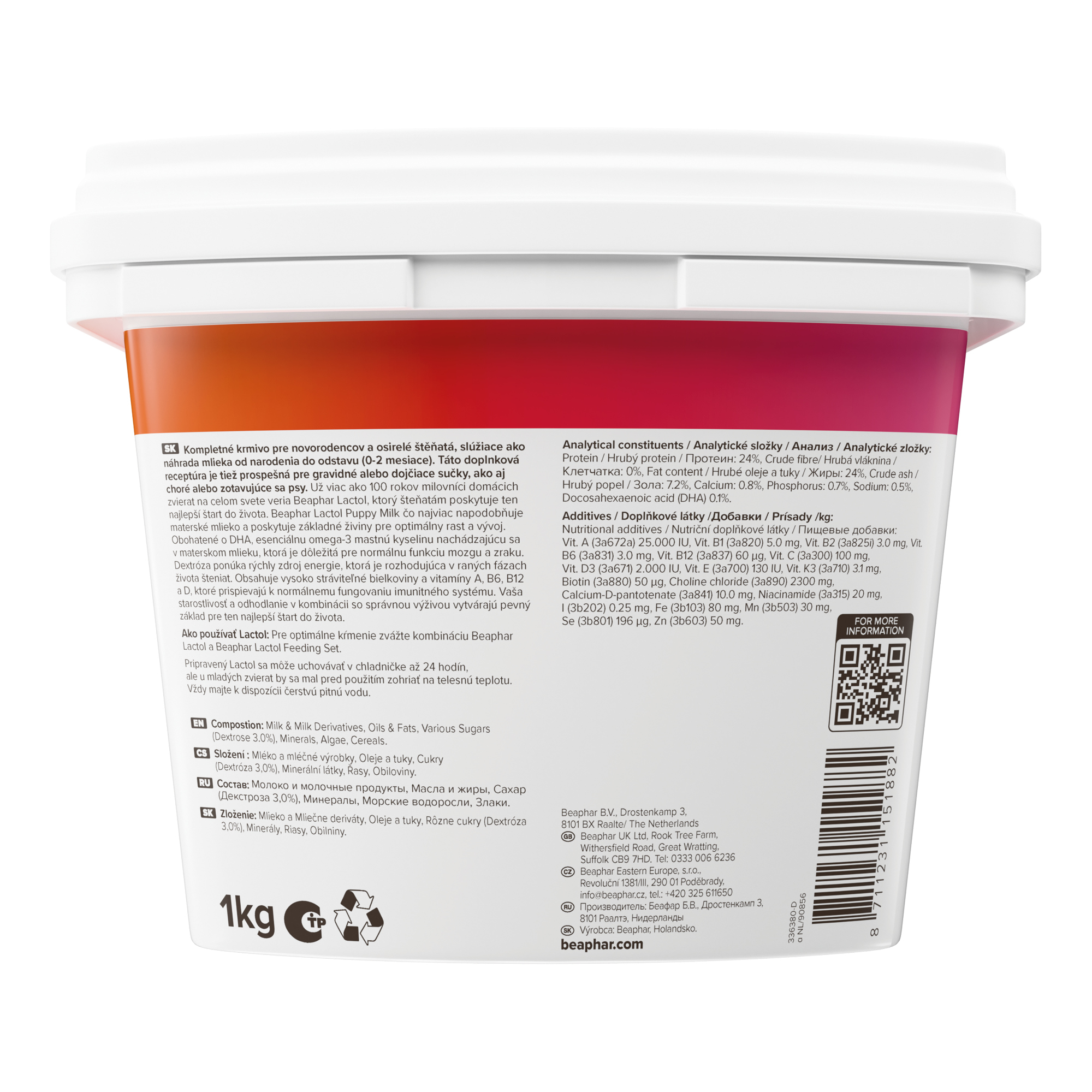 Beaphar Lactol Milk Replacer for Puppies – 1kg
