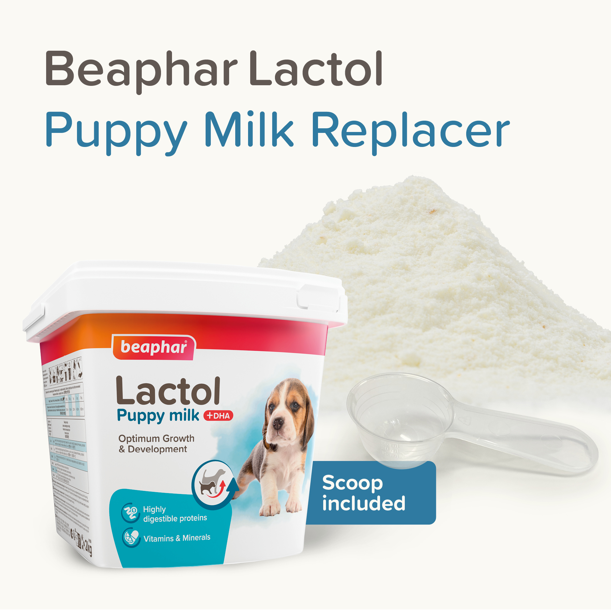 Beaphar Lactol Milk Replacer for Puppies – 2kg