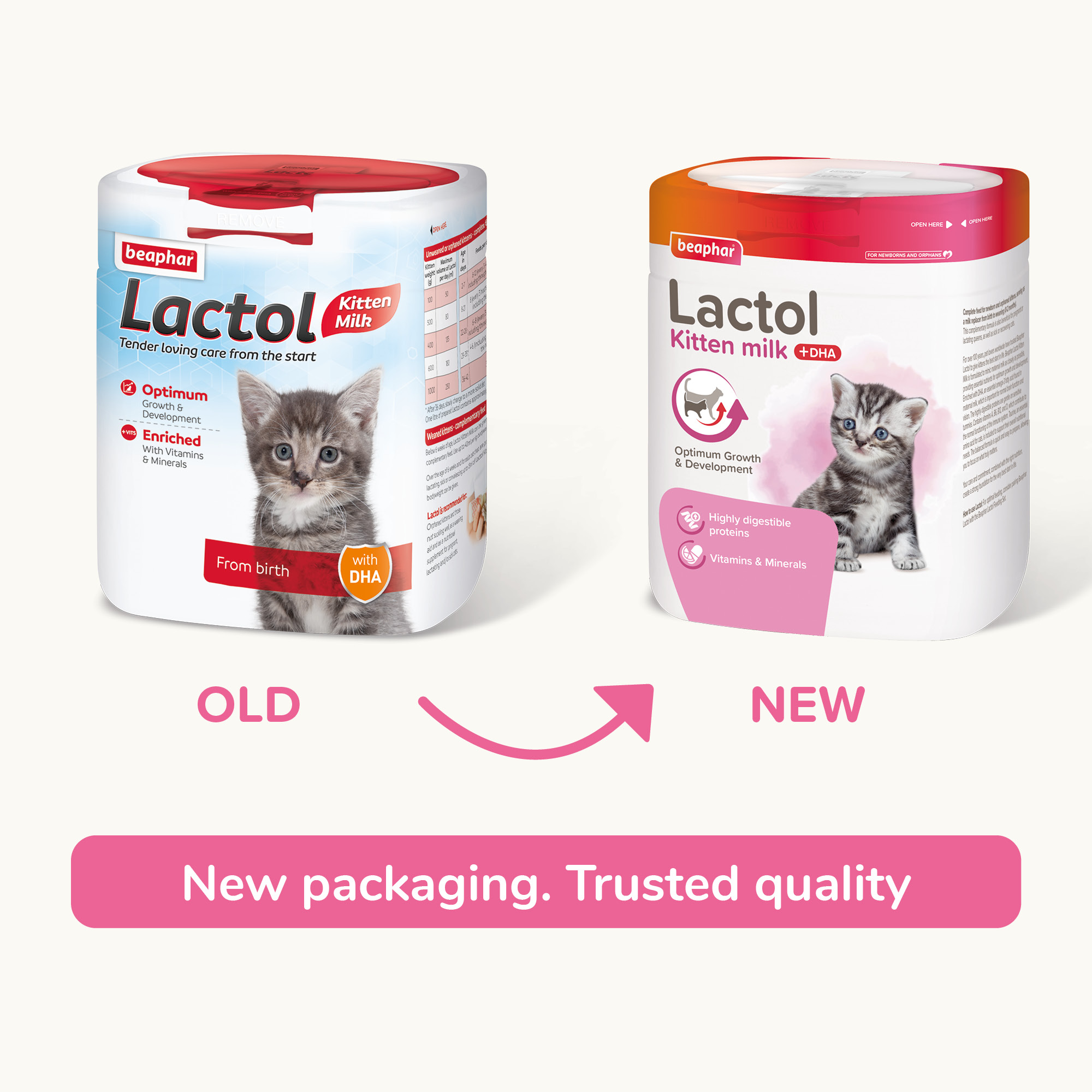 Beaphar Lactol Milk Replacer for Kittens 500g