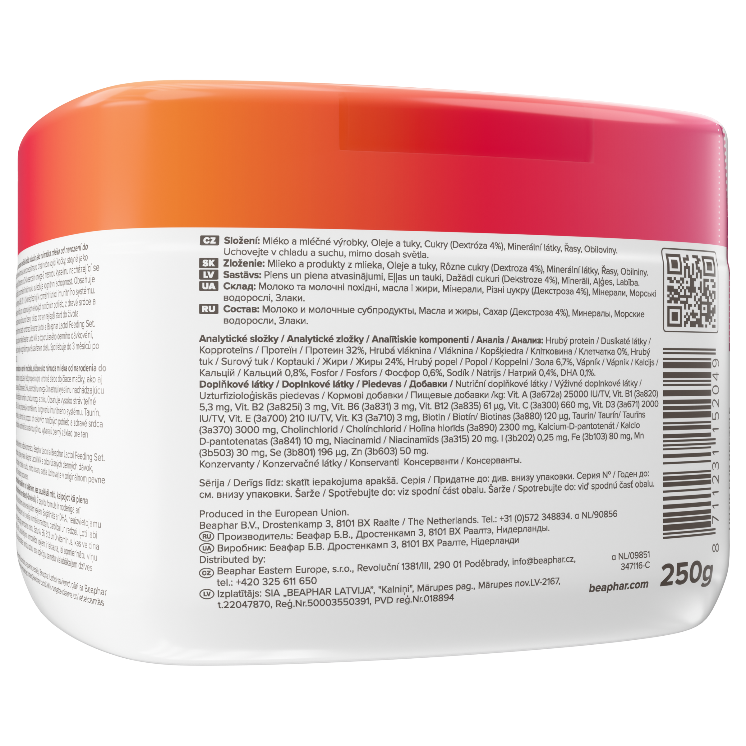 Unikátní náhražka mateřského mléka Lactol Kitty Milk