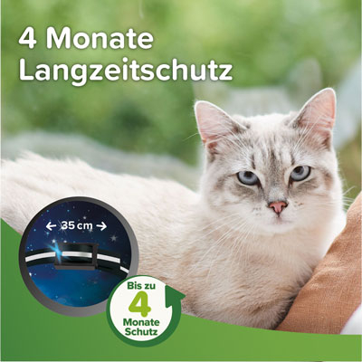 Beaphar Zecken- und Flohschutz Halsband reflektierend, 35cm