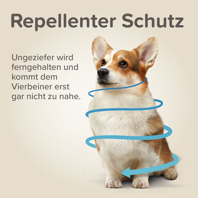 Beaphar Zecken- und Flohschutz Halsband reflektierend, 65cm