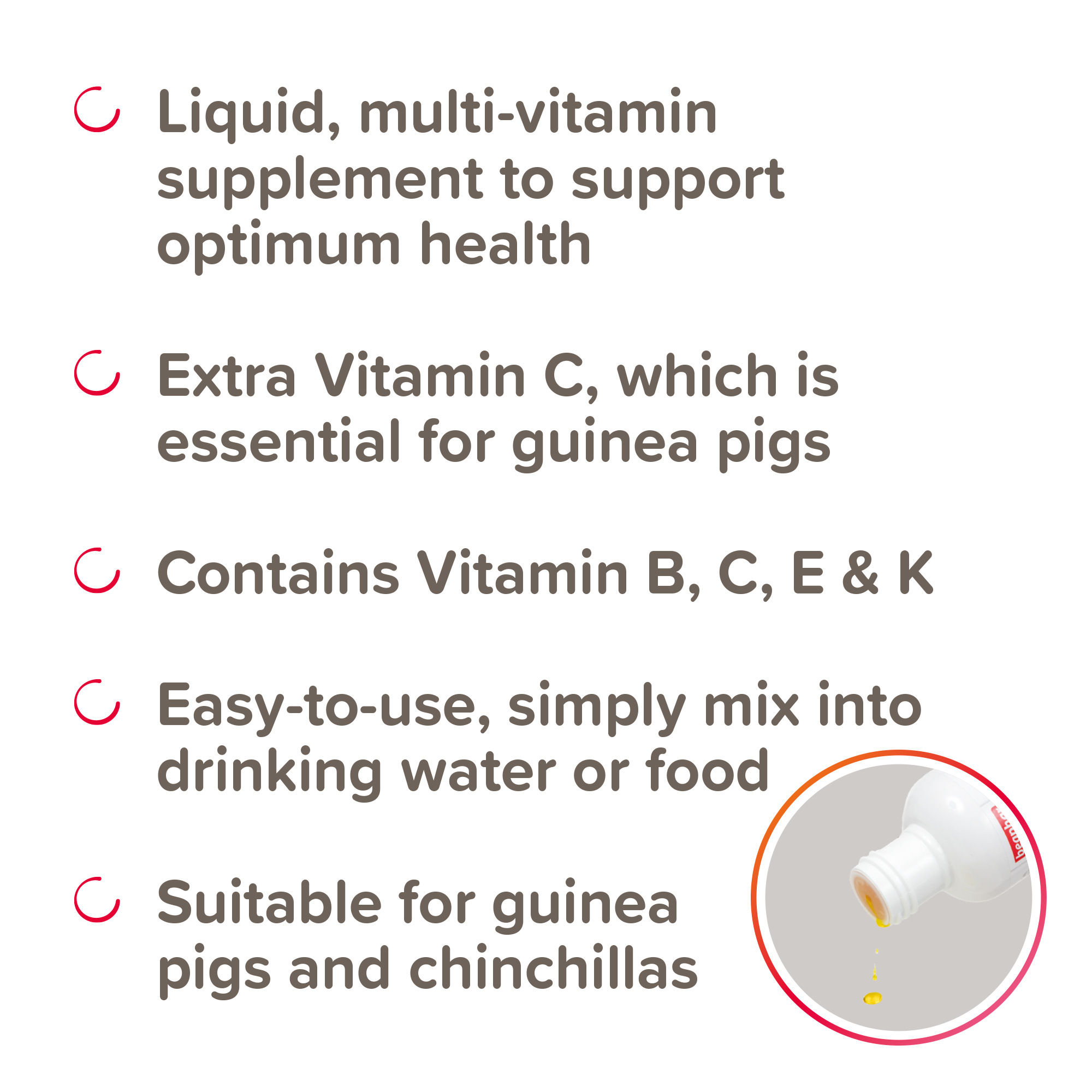 Beaphar Vitamin Liquid Solution for Guinea Pigs