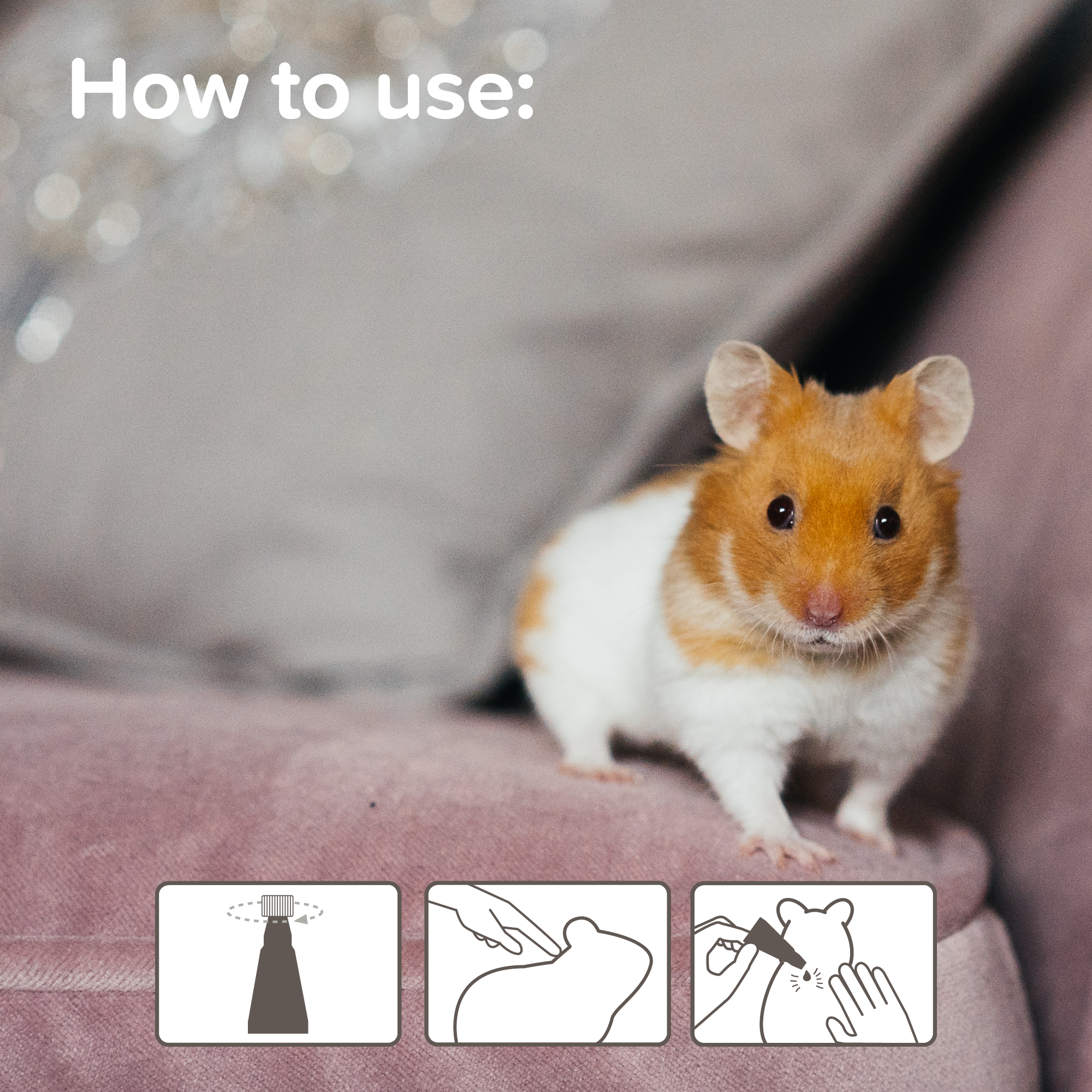 Beaphar Anti-Parasite Spot-On for Golden Hamsters & Gerbils, 2 pipettes