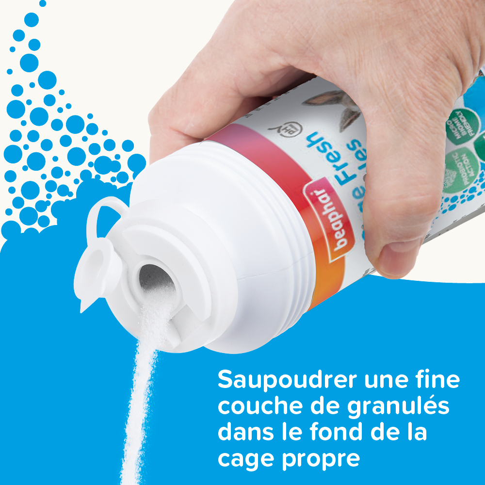 Stop Odeurs, granulés pour la cage