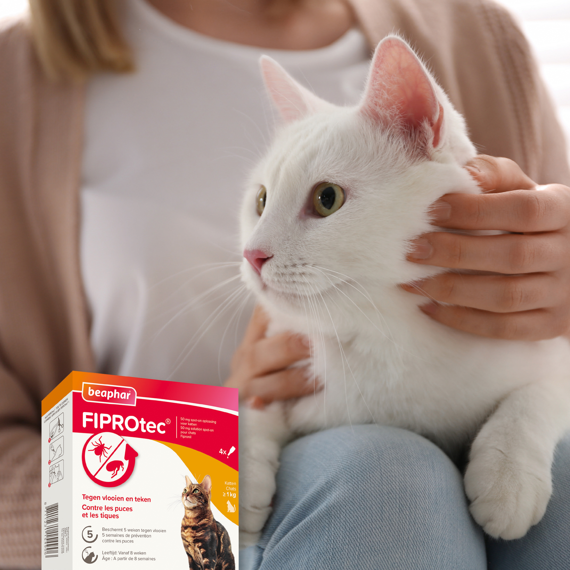 Beaphar FIPROtec® Spot-On kat 4 pipetten