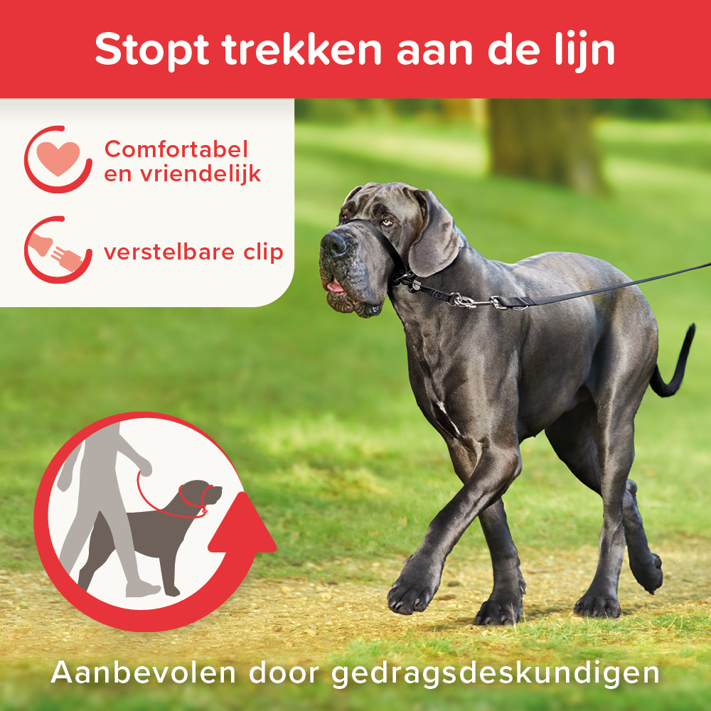 Beaphar Gentle Leader zwart grote hond