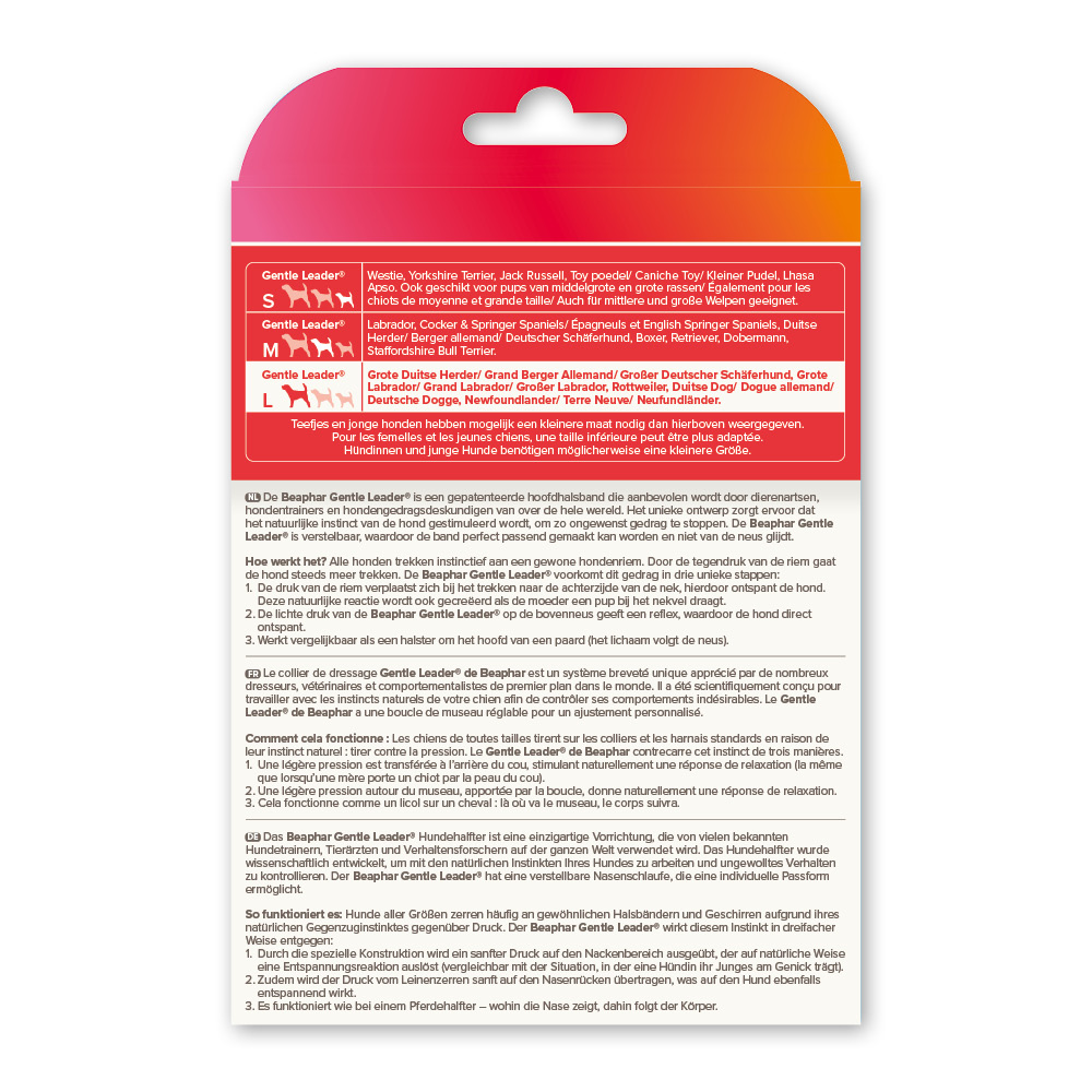 Beaphar Gentle Leader zwart grote hond
