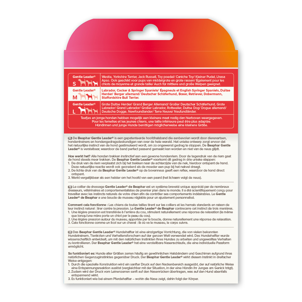 Beaphar Gentle Leader zwart middelgrote hond