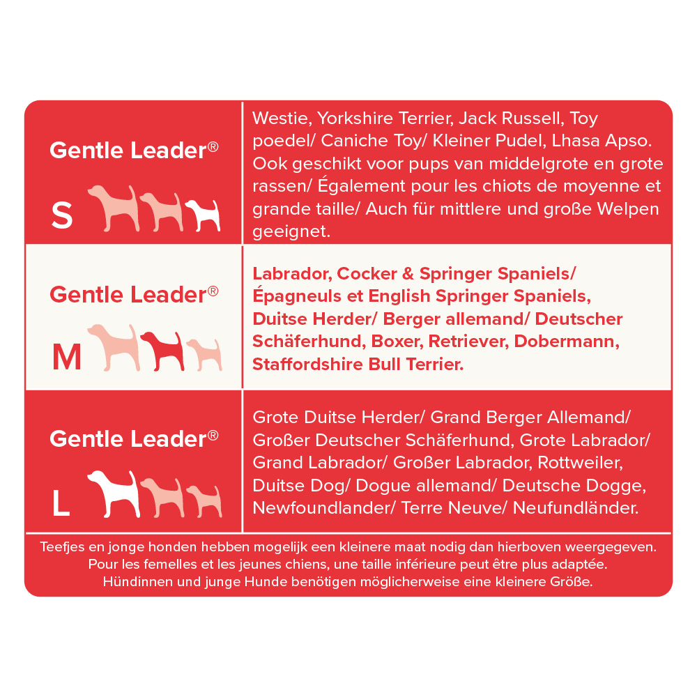 Beaphar Gentle Leader zwart middelgrote hond