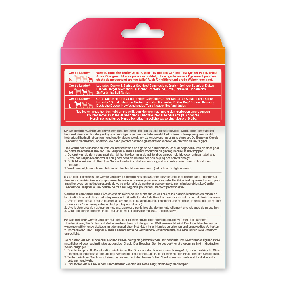 Beaphar Gentle Leader zwart kleine hond/puppy