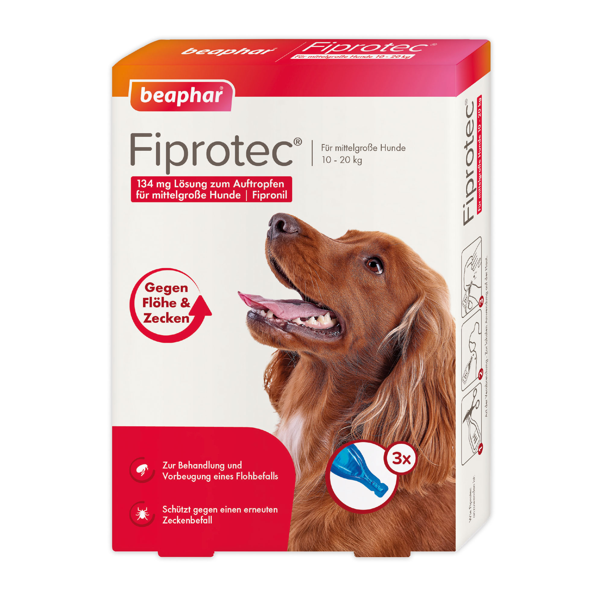 Fiprotec 134 mg Spot-On Lösung für mittelgroße Hunde