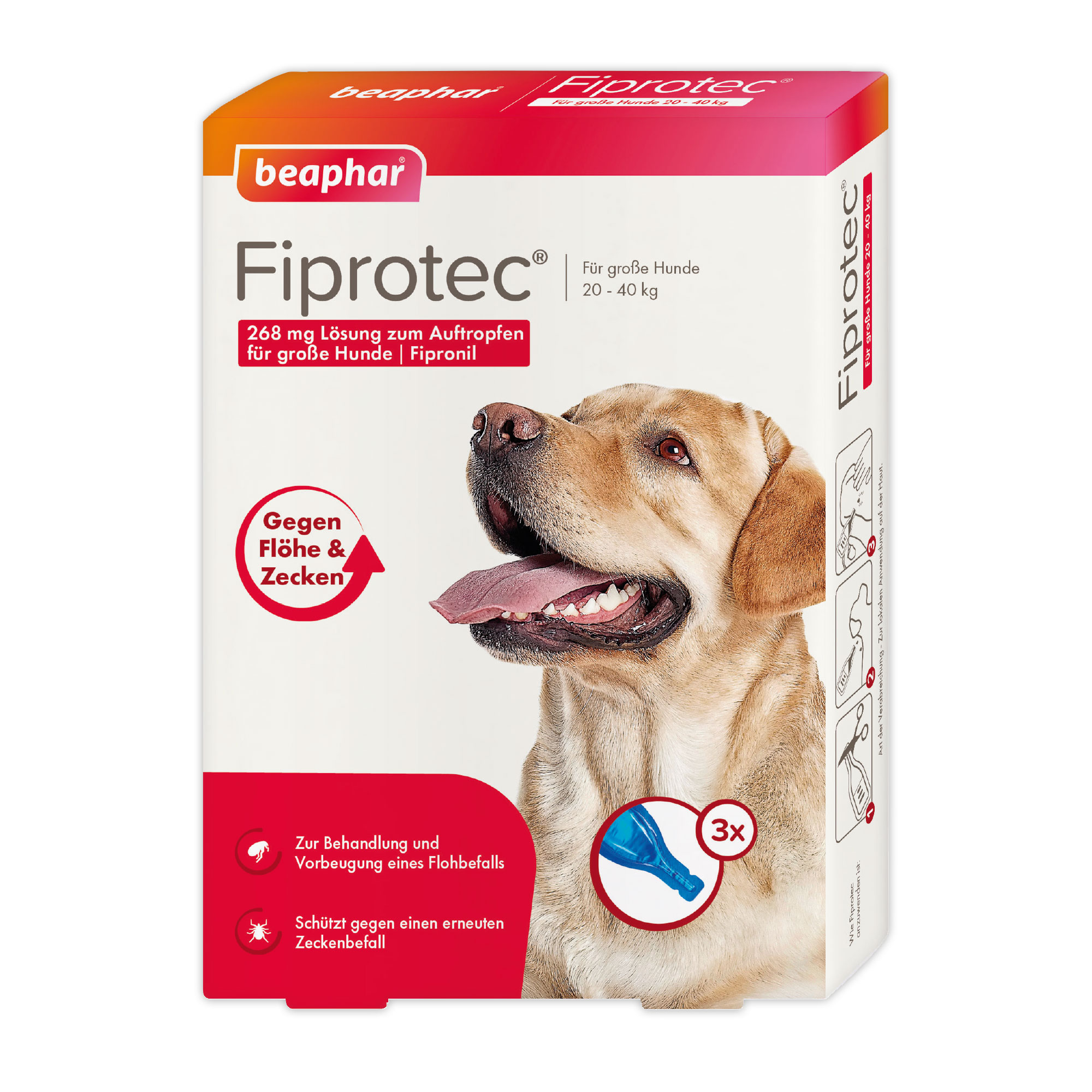 Fiprotec 268 mg Spot-On Lösung für große Hunde
