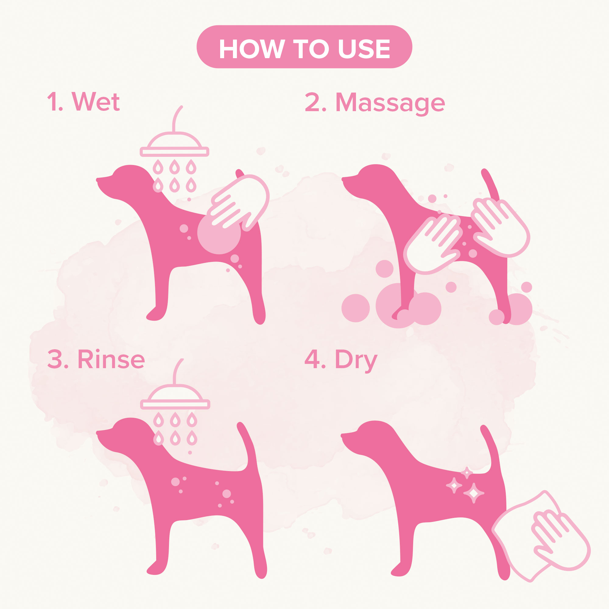 Shampoo Long Coat Dog Shampoo with Almond Oil & Aloe vera - 250ml