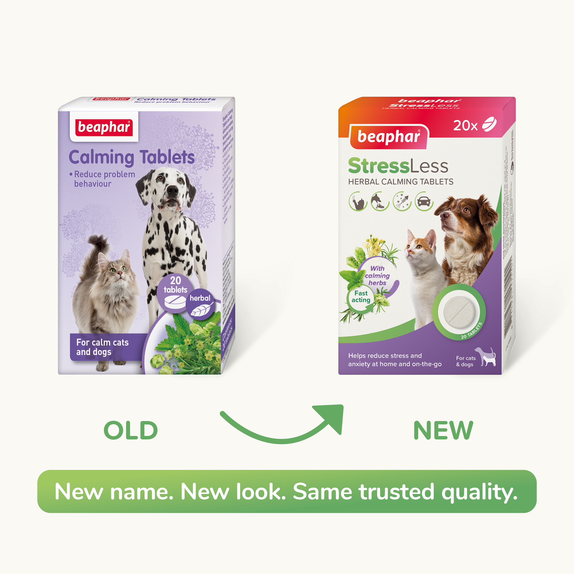 KalmAid Tablets For Dogs & Cats – Natural Stress Relief For Nervous Pets (All Breeds & Sizes)