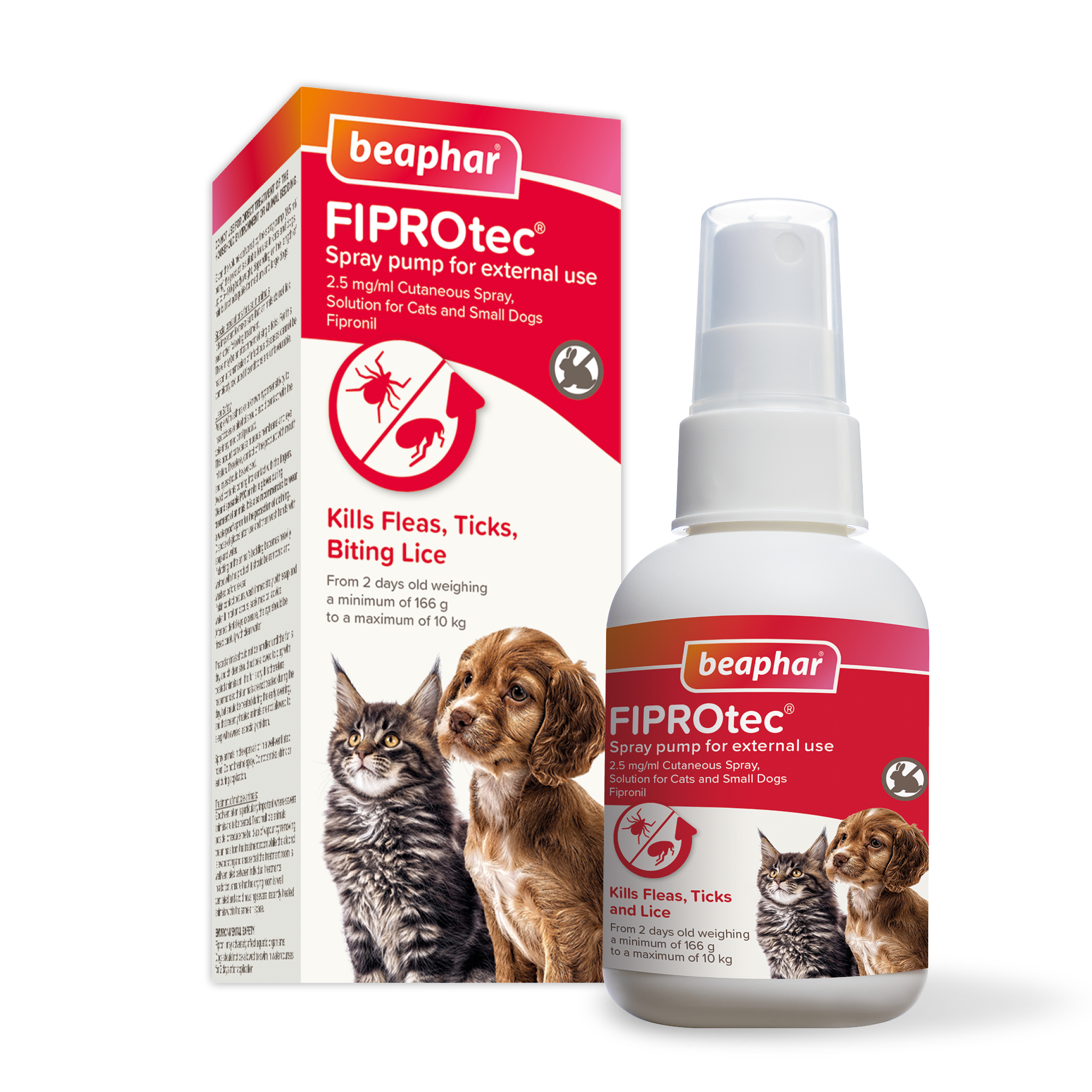 Beaphar FIPROtec® Flea & Tick Spray for Cats & Dogs – 100ml