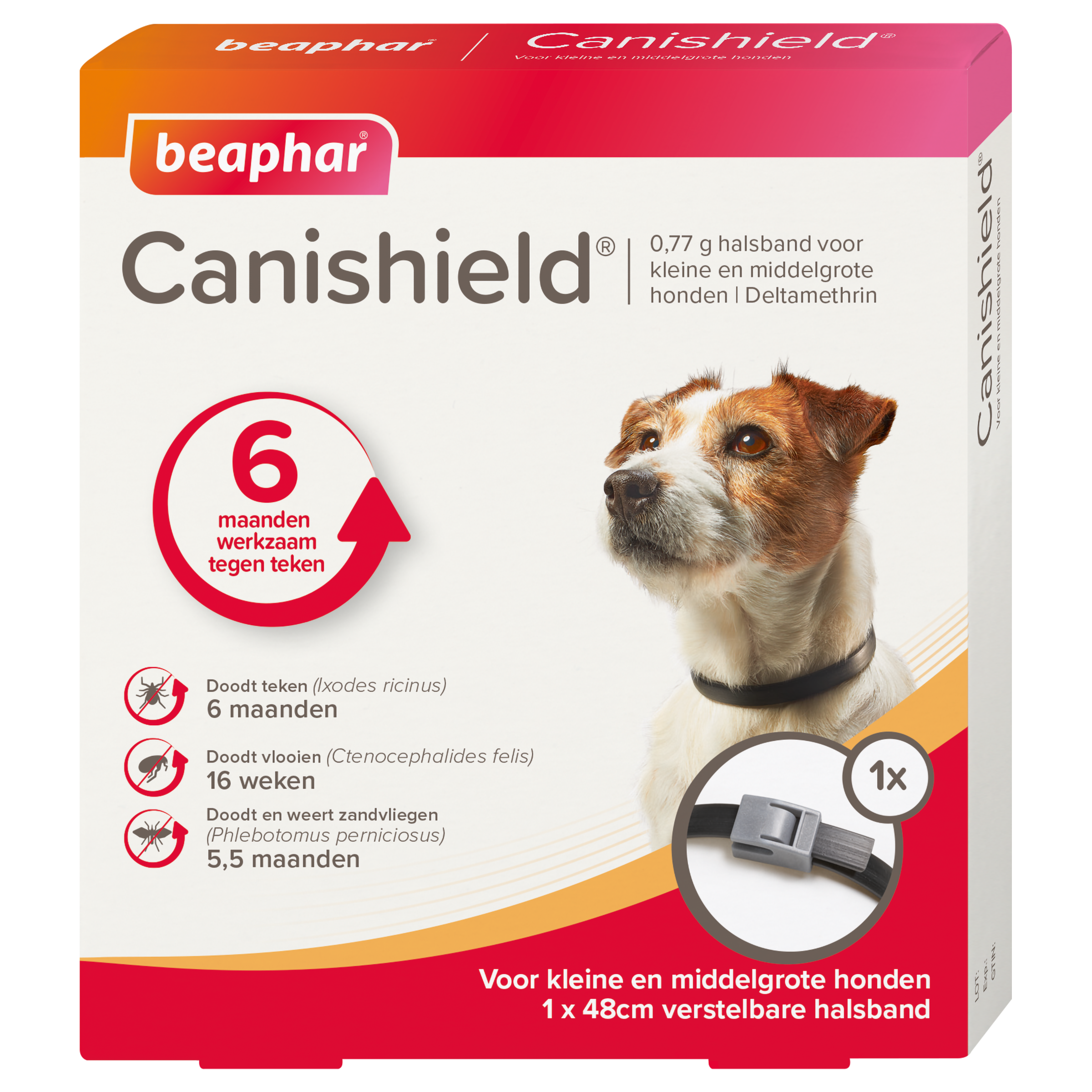 Beaphar Canishield® hond band klein/middel 48cm 1st