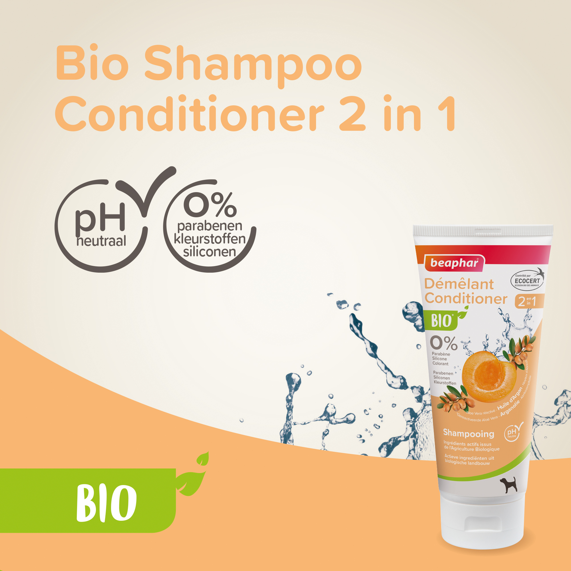 Beaphar Bio Shampoo Conditioner 2 in 1 hond 200ml
