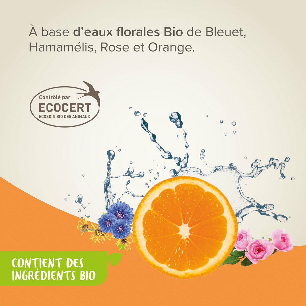 Lotion nettoyante pour les yeux labellisée Ecocert