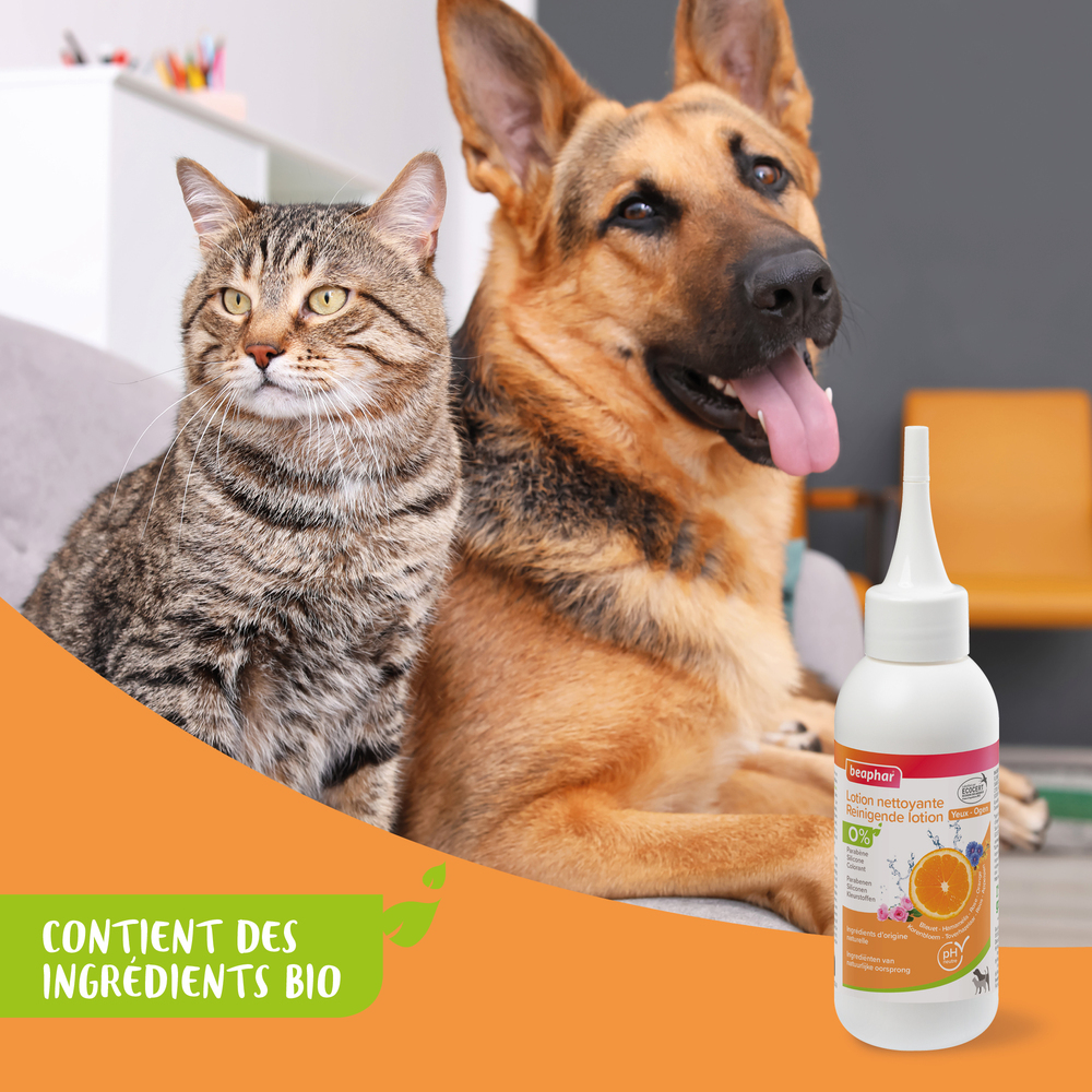 Lotion nettoyante pour les yeux labellisée Ecocert