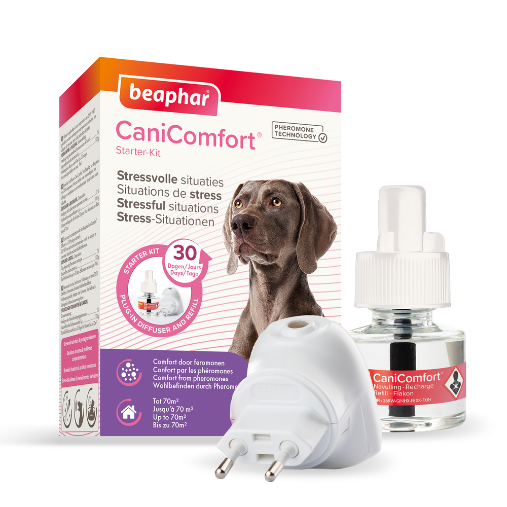 CaniComfort®, diffuseur et recharge calmants pour chiens