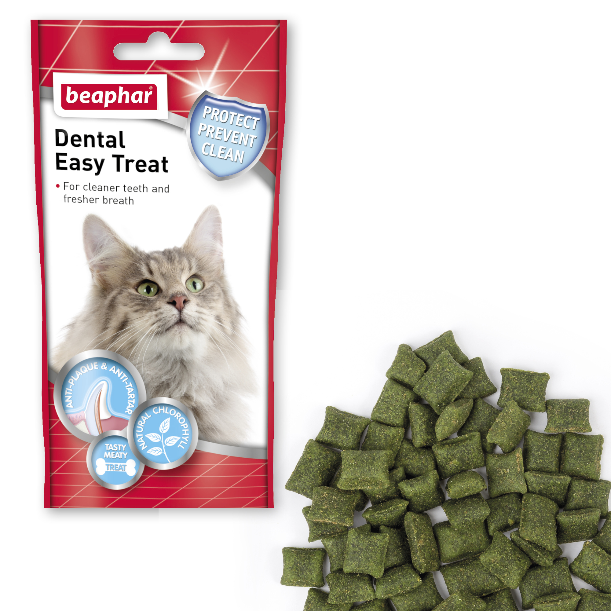 Beaphar Dental Easy Treats for Cats, 35g (75 treats approx.)