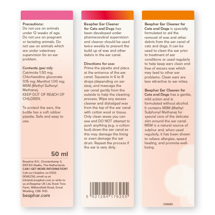 Beaphar Ear Cleaner for Cats & Dogs 50ml