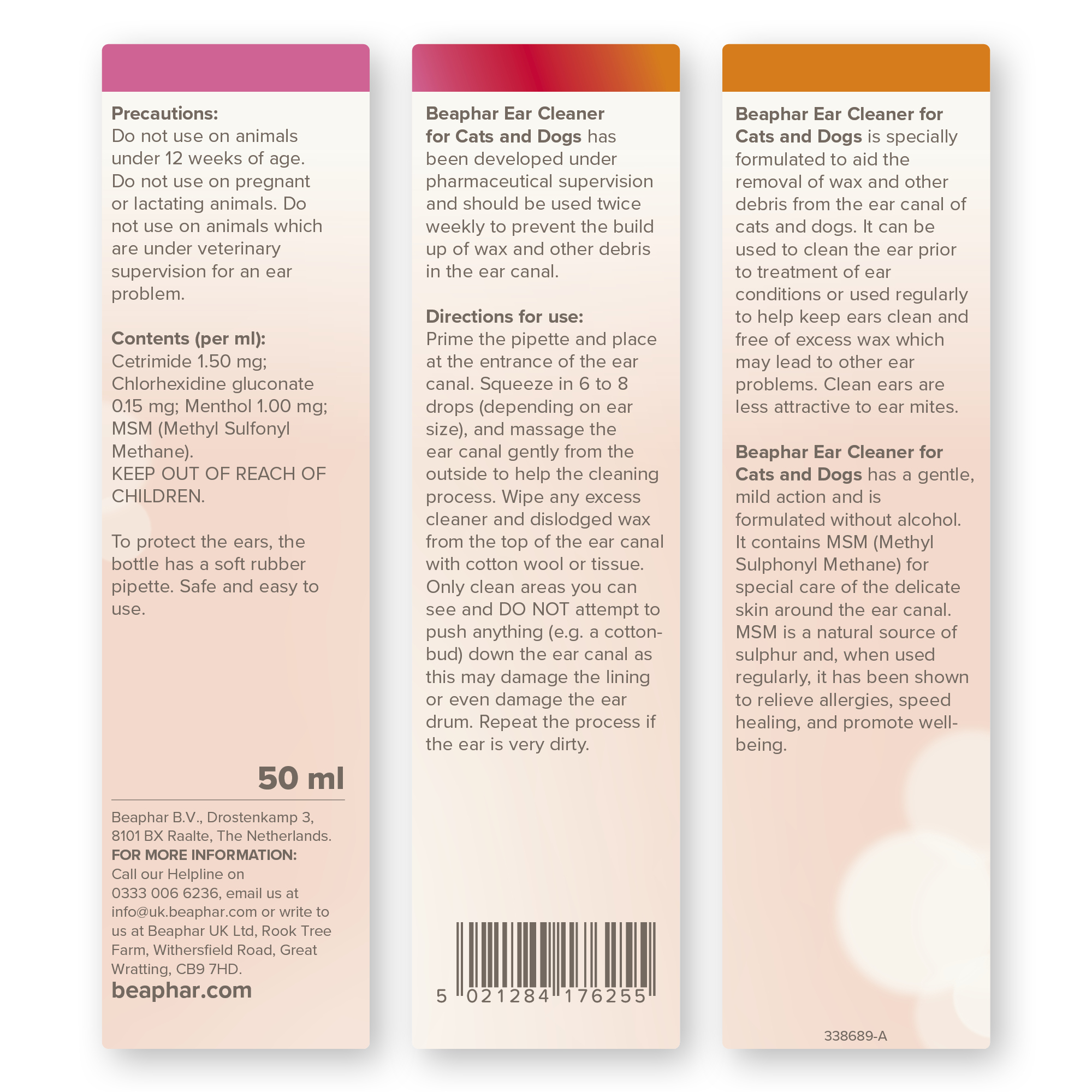 Beaphar Ear Cleaner for Cats & Dogs 50ml