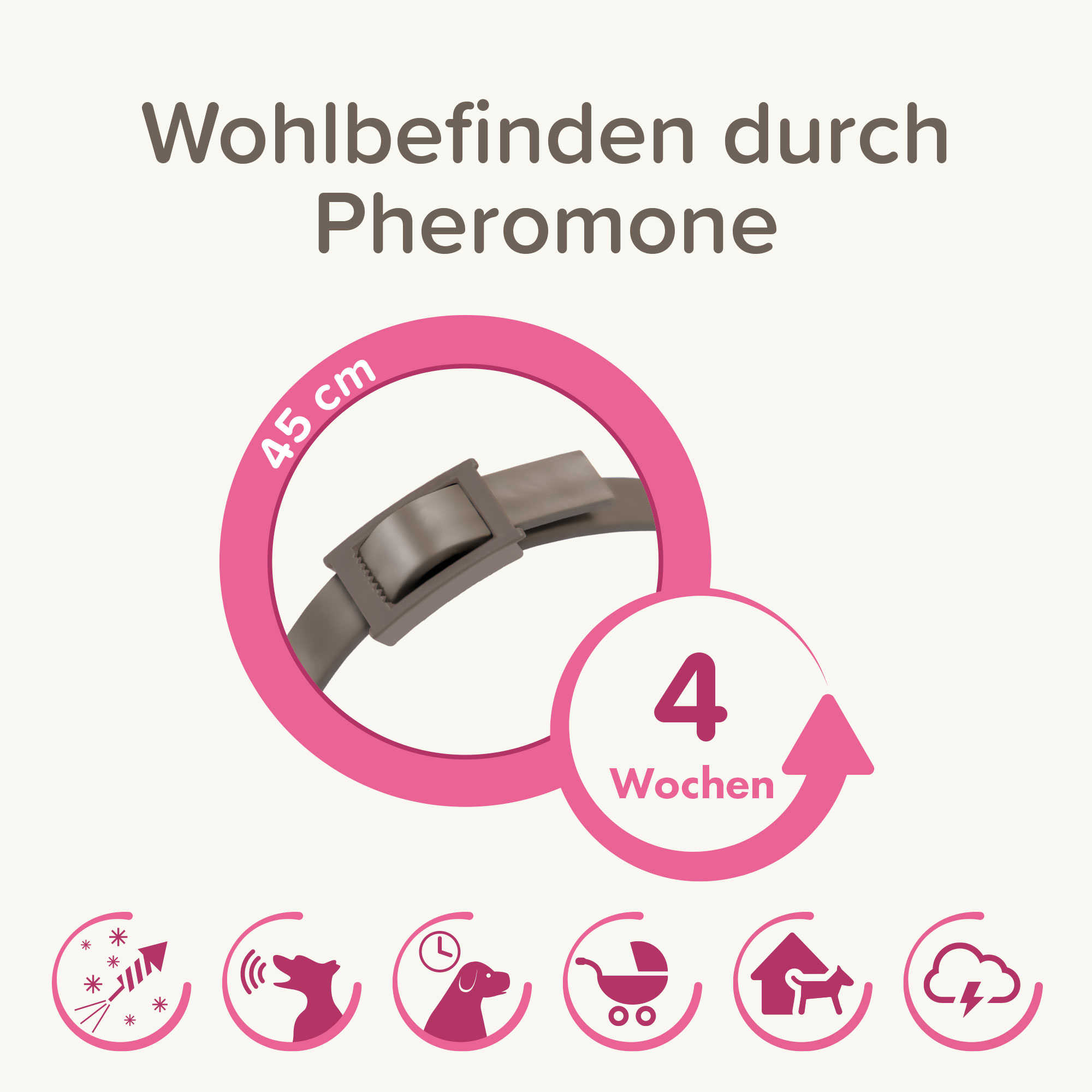 Beaphar CaniComfort® Wohlfühl-Halsband für Welpen, 45cm