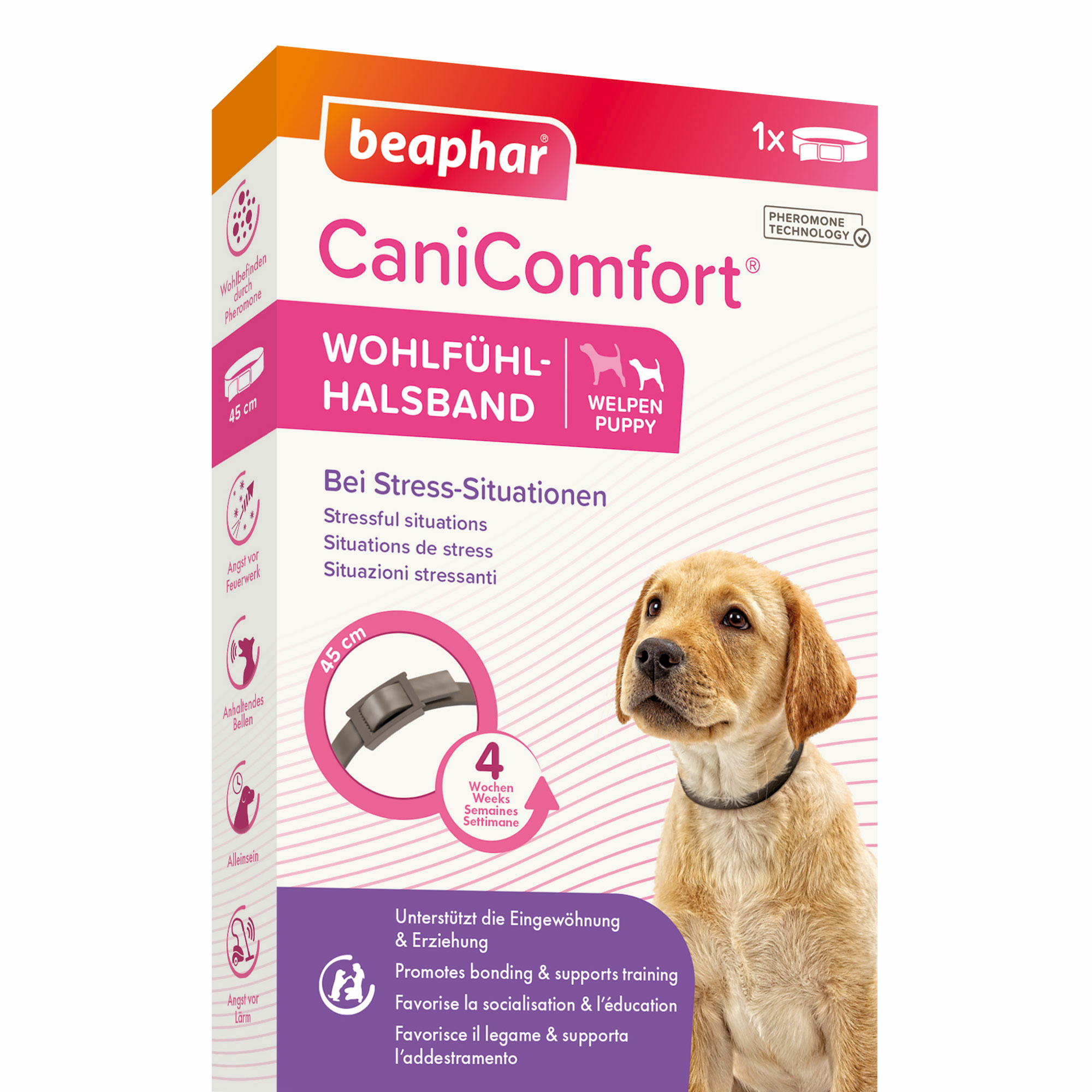 Beaphar CaniComfort® Wohlfühl-Halsband für Welpen, 45cm