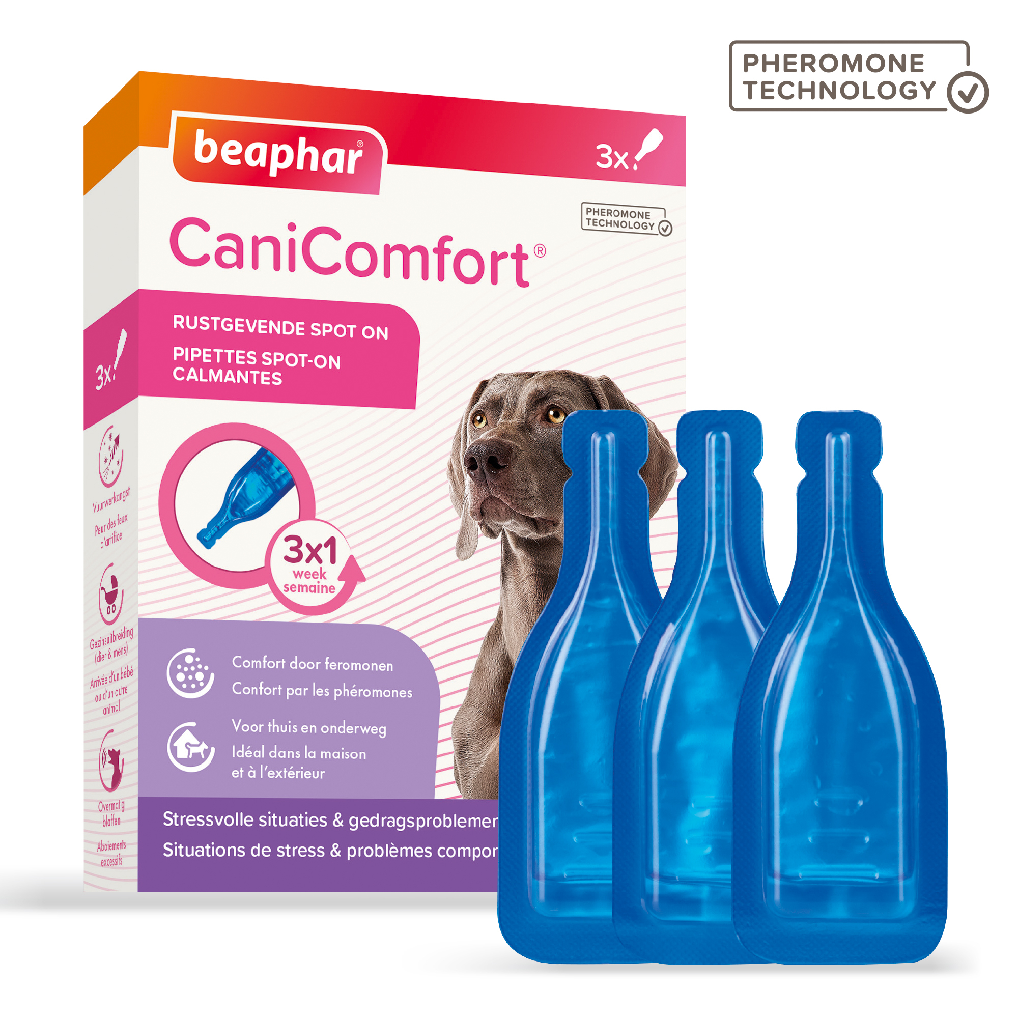 Beaphar CaniComfort®  Rustgevende Spot-On 3 pipetten