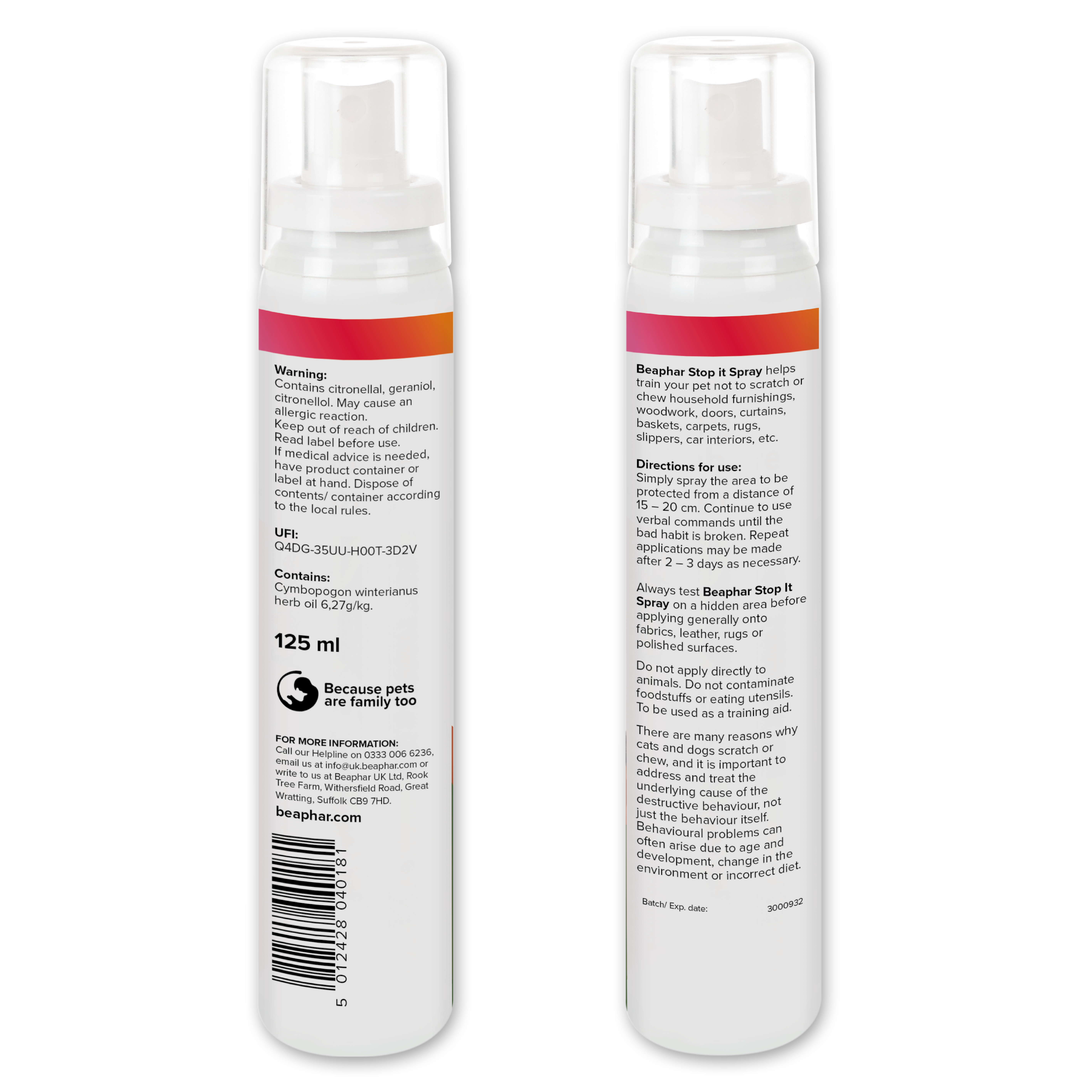 Beaphar STOP IT Pet Behave Spray, 125ml