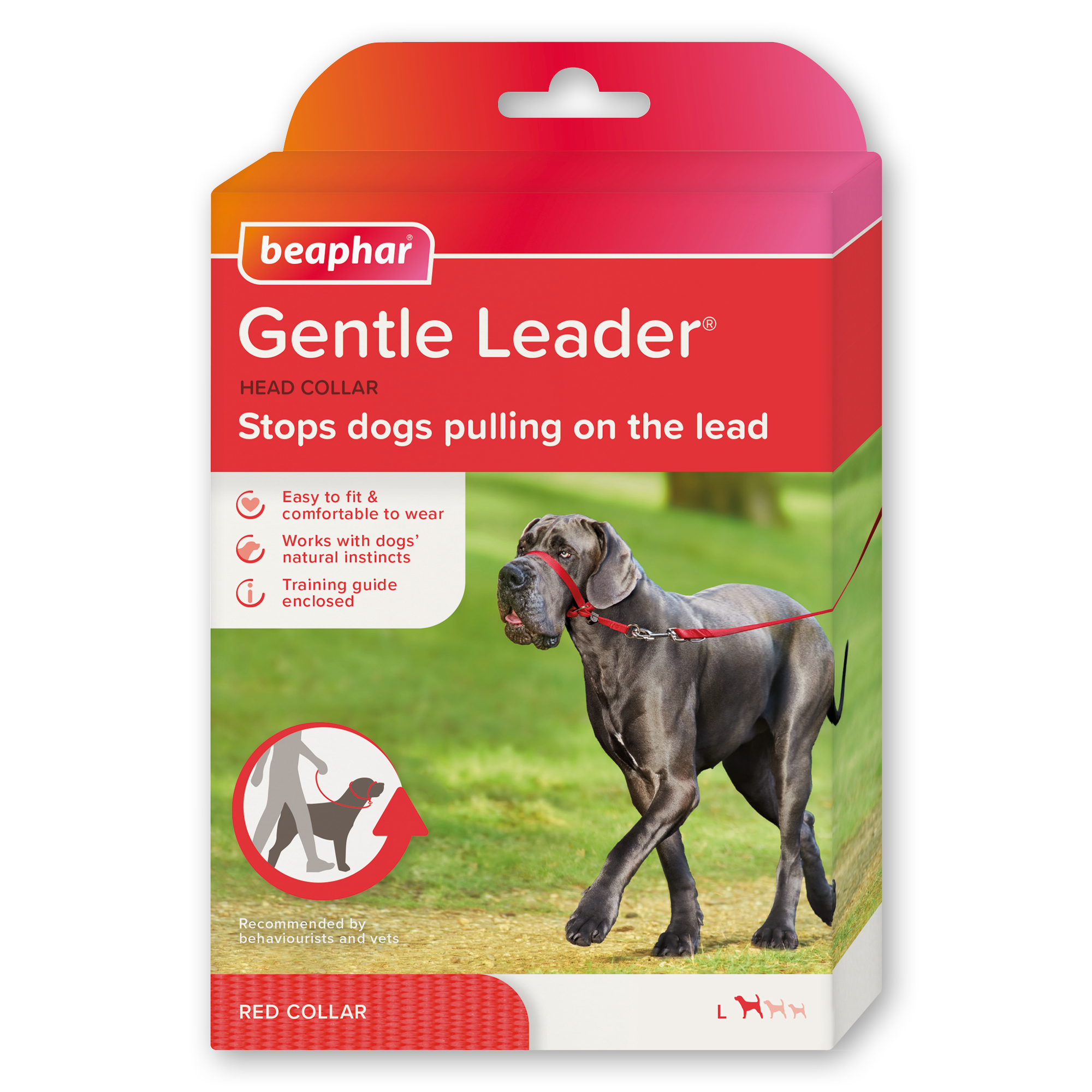 Beaphar Gentle Leader® Red Head Collar for Large Dogs