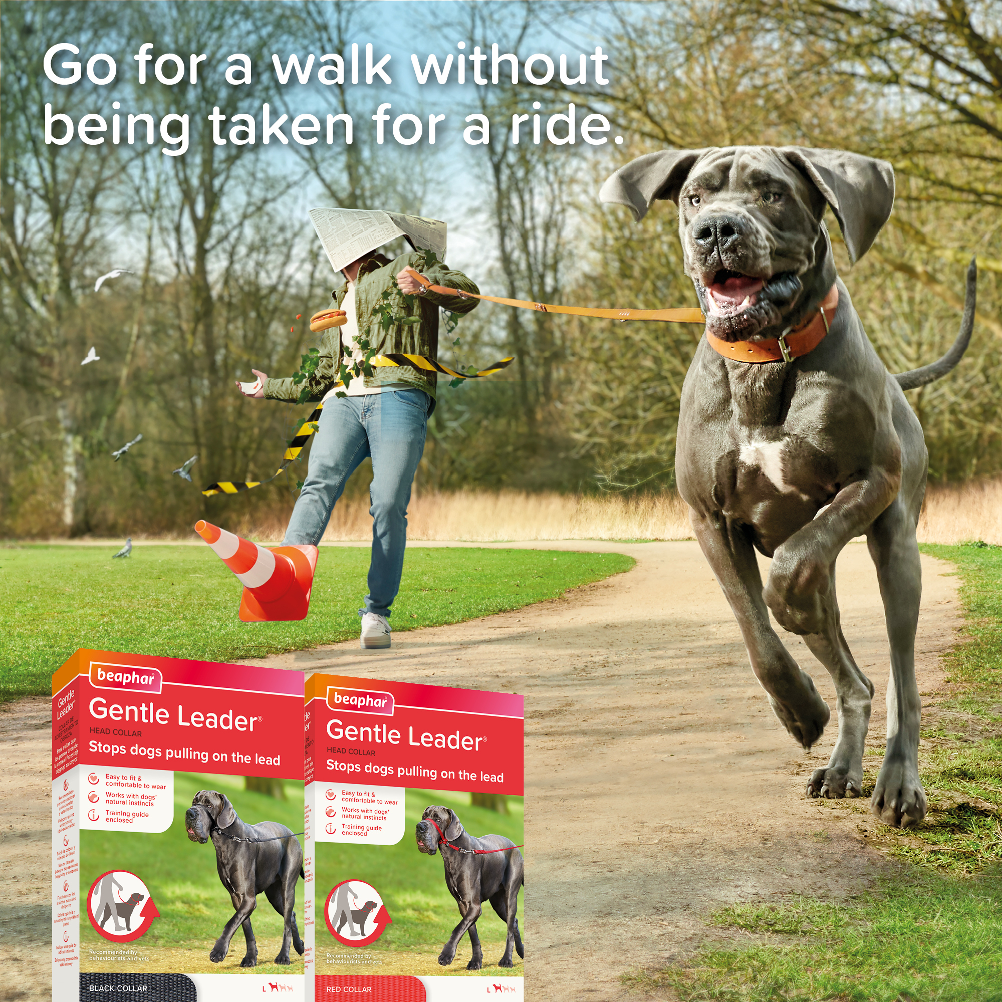 Beaphar Gentle Leader® Red Head Collar for Large Dogs