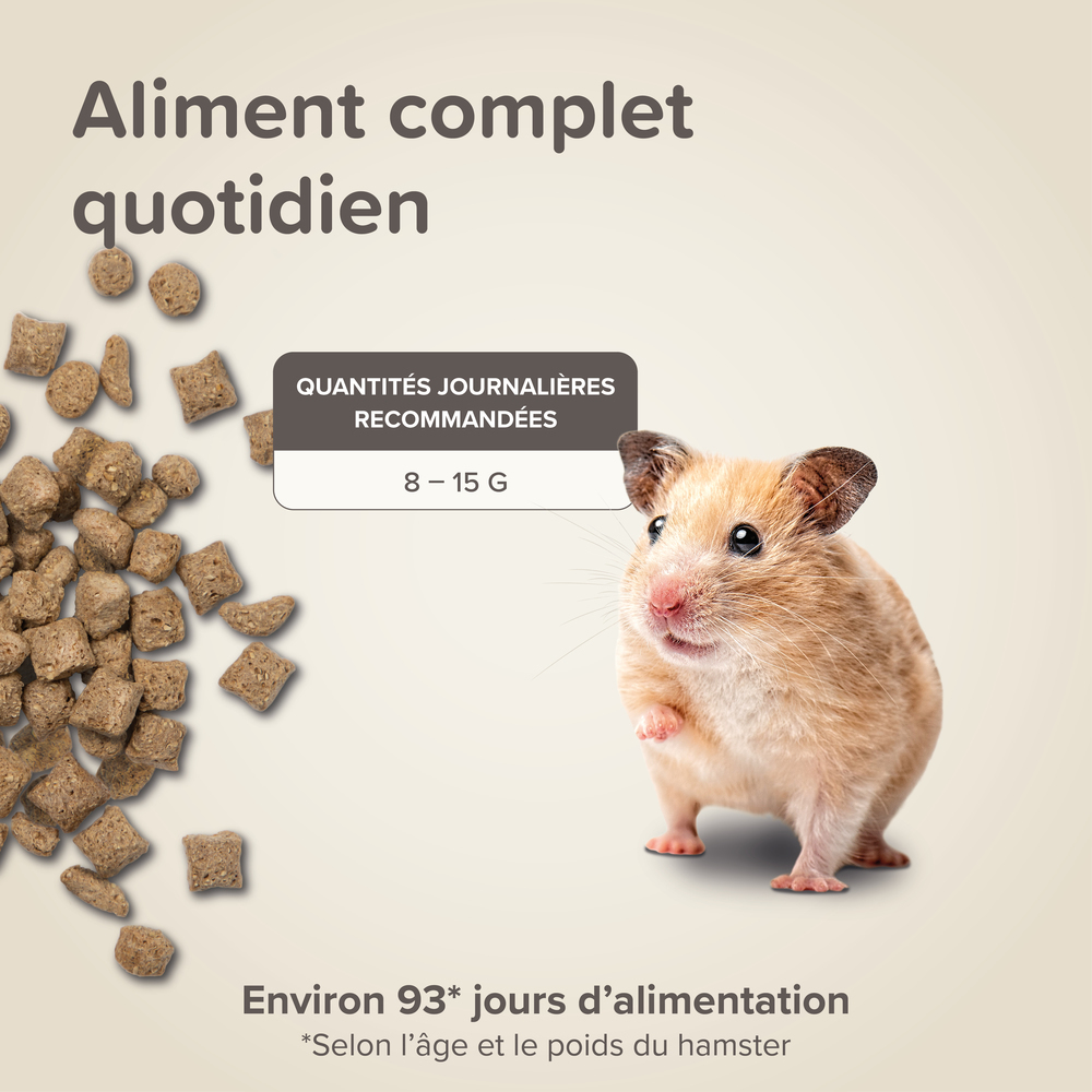 Care +, Alimentation extrudée super premium Hamster - 750 g