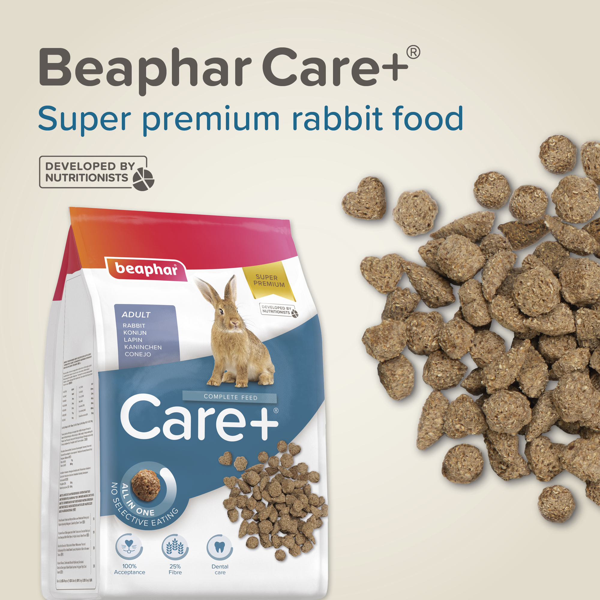 Beaphar CARE+® Rabbit Food, 1.5kg