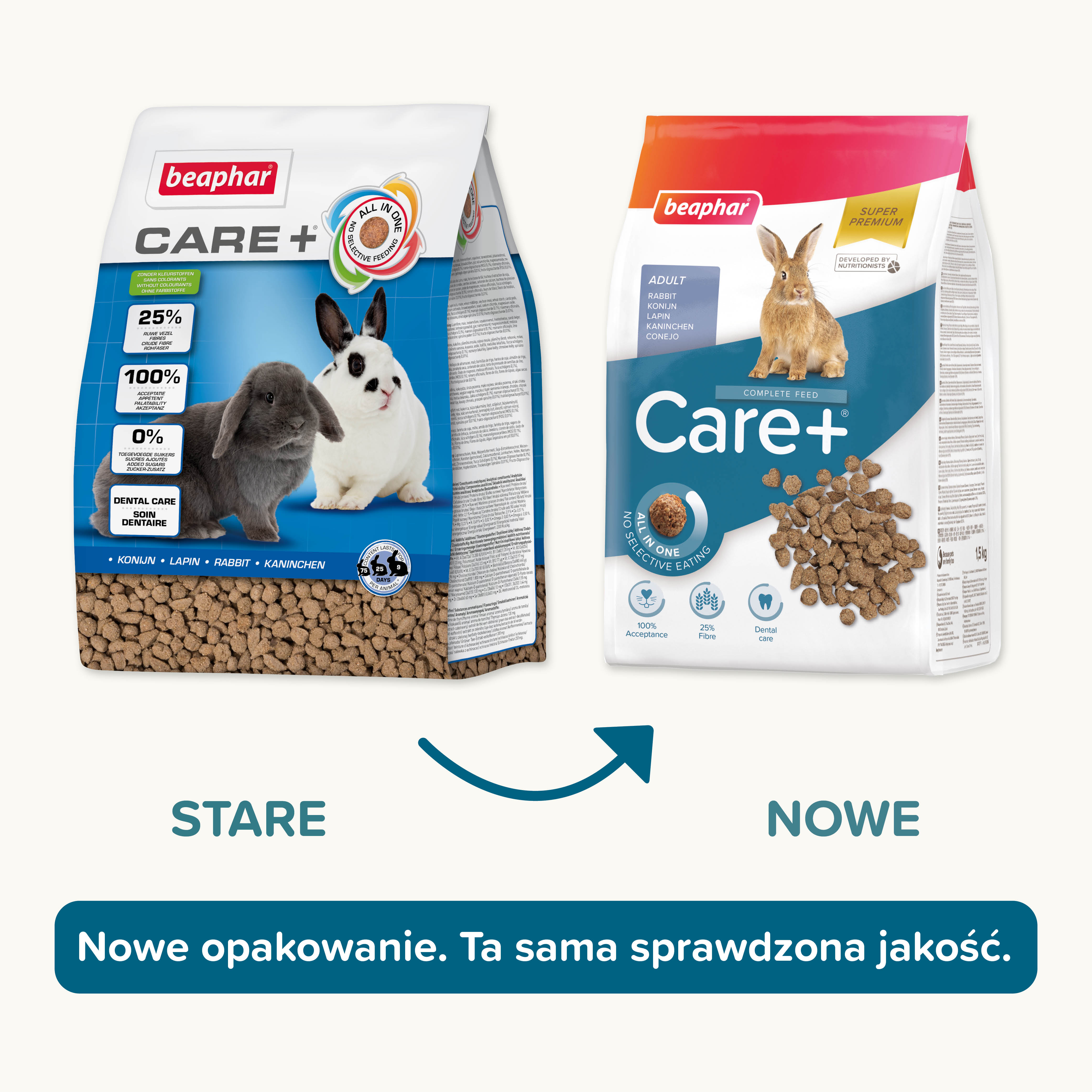 CARE+ RABBIT 1,5KG - karma dla królików