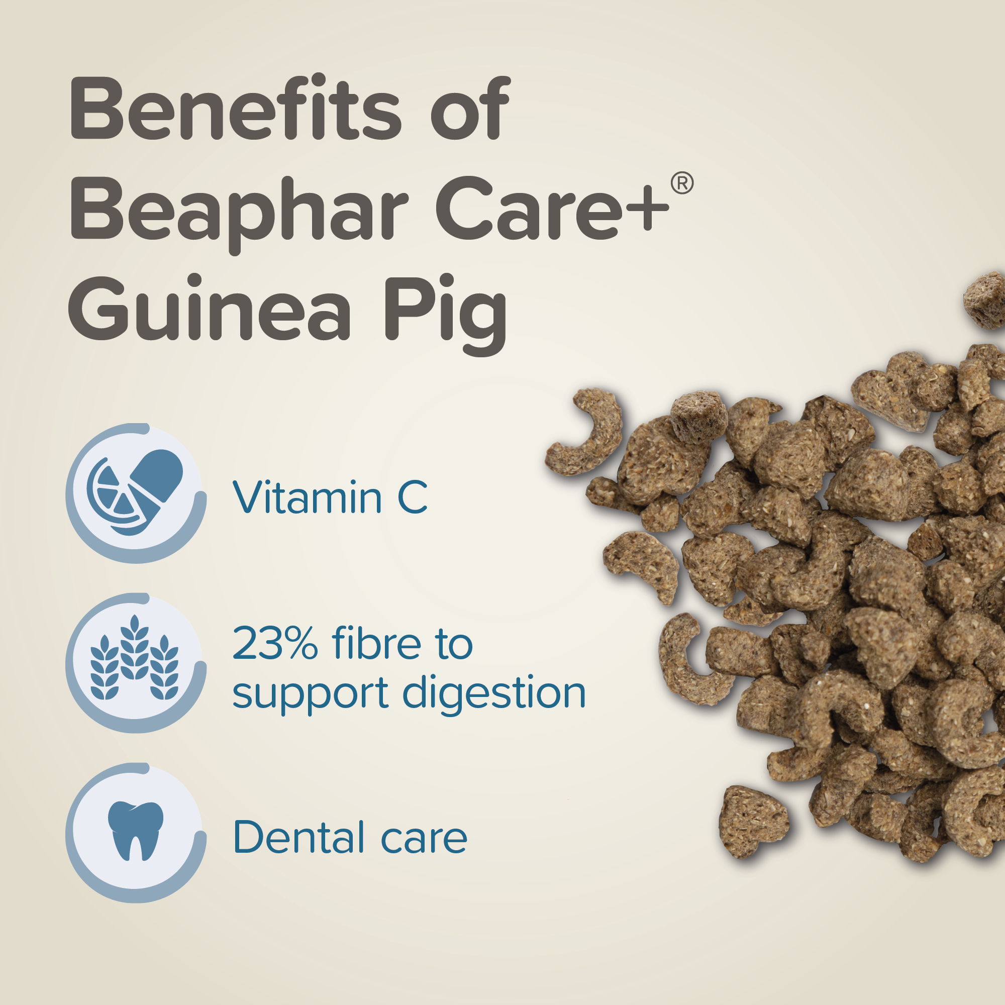 Beaphar CARE+® Guinea Pig Food, 1.5kg