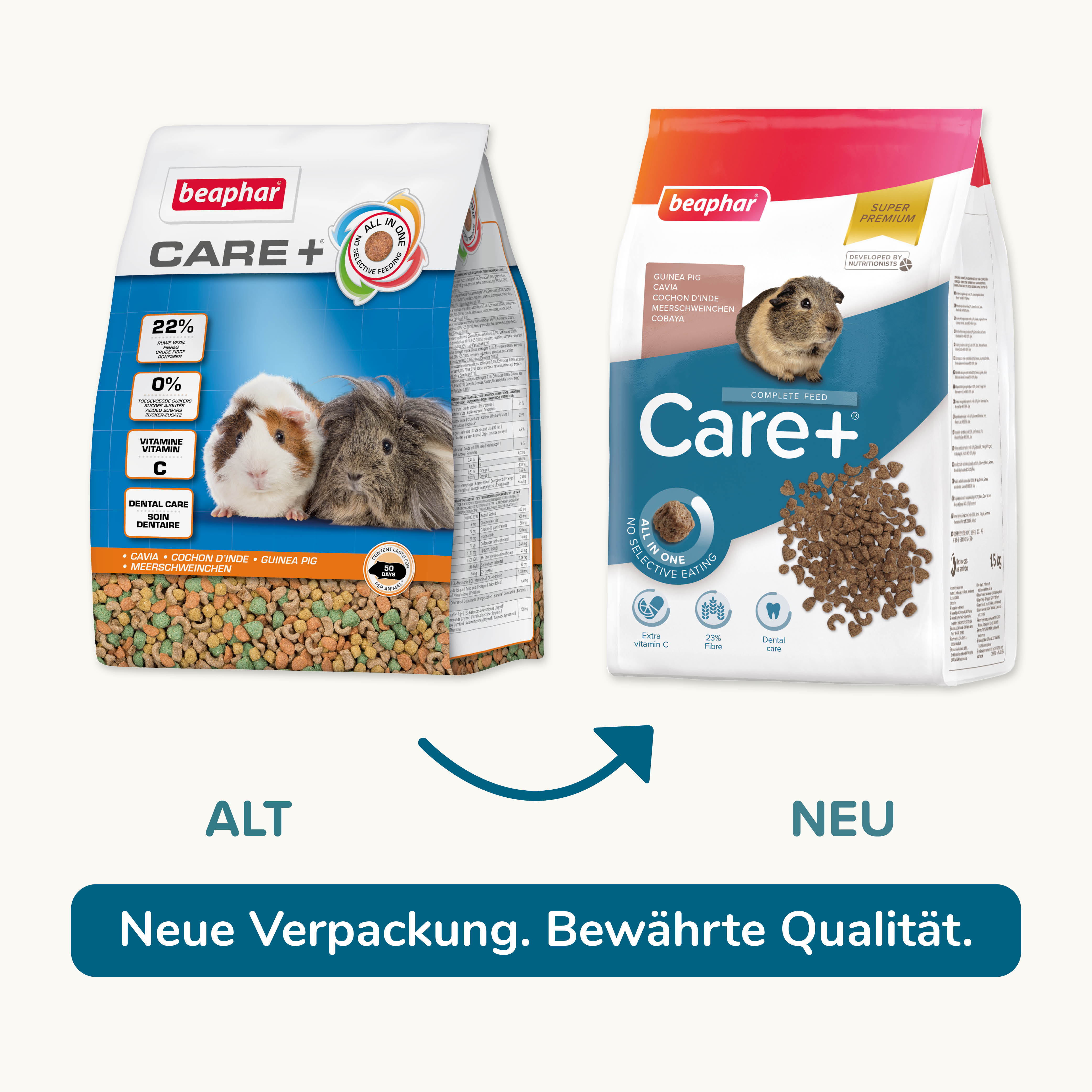 Beaphar Care+ Meerschweinchen, 1,5kg