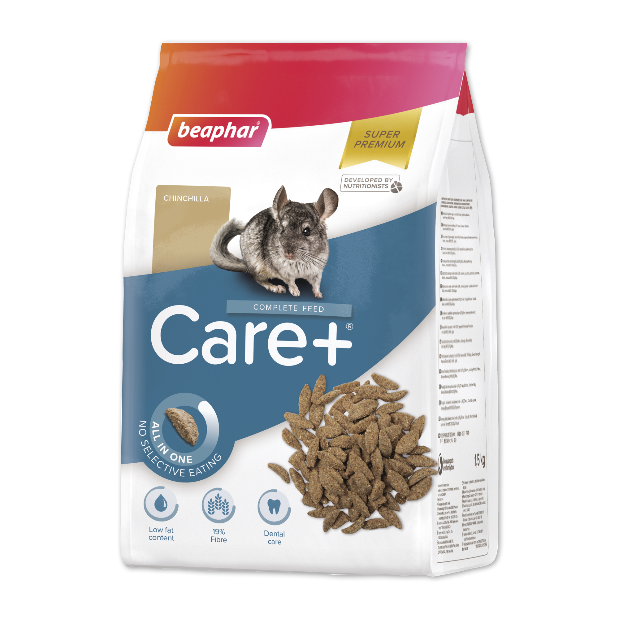 Beaphar CARE+® Chinchilla Food, 1.5kg
