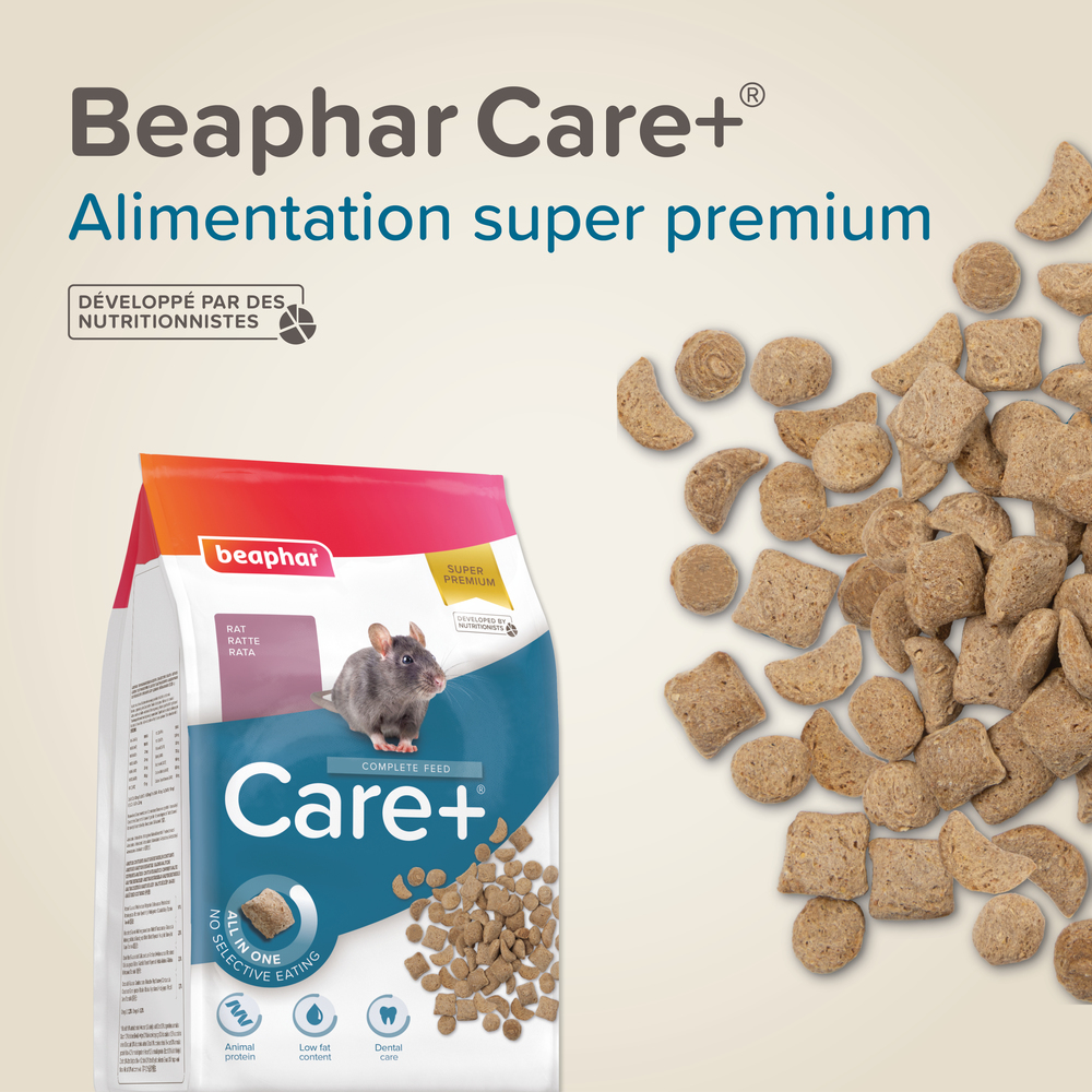 Care +, Alimentation extrudée super premium, Rat
