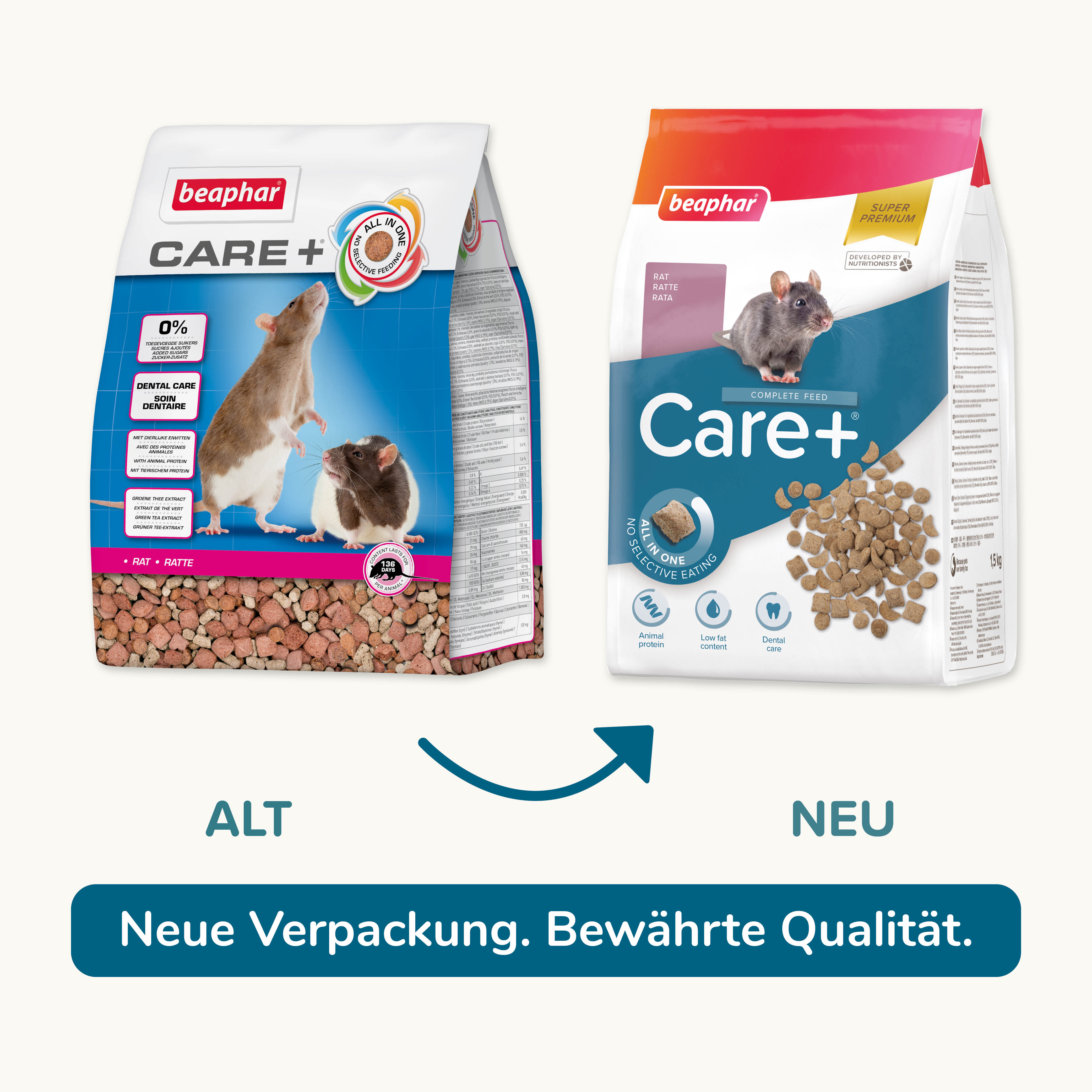 Beaphar Care+ Ratte, 1,5kg