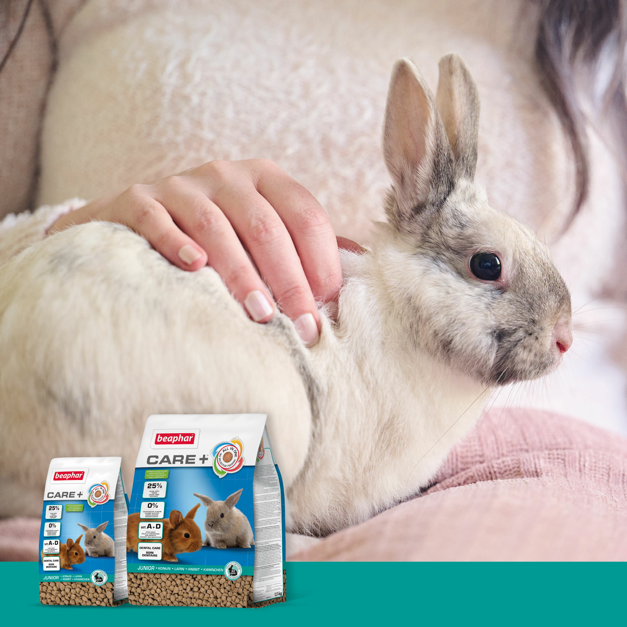 Beaphar Care+ Kaninchen Junior, 1,5kg - Beaphar
