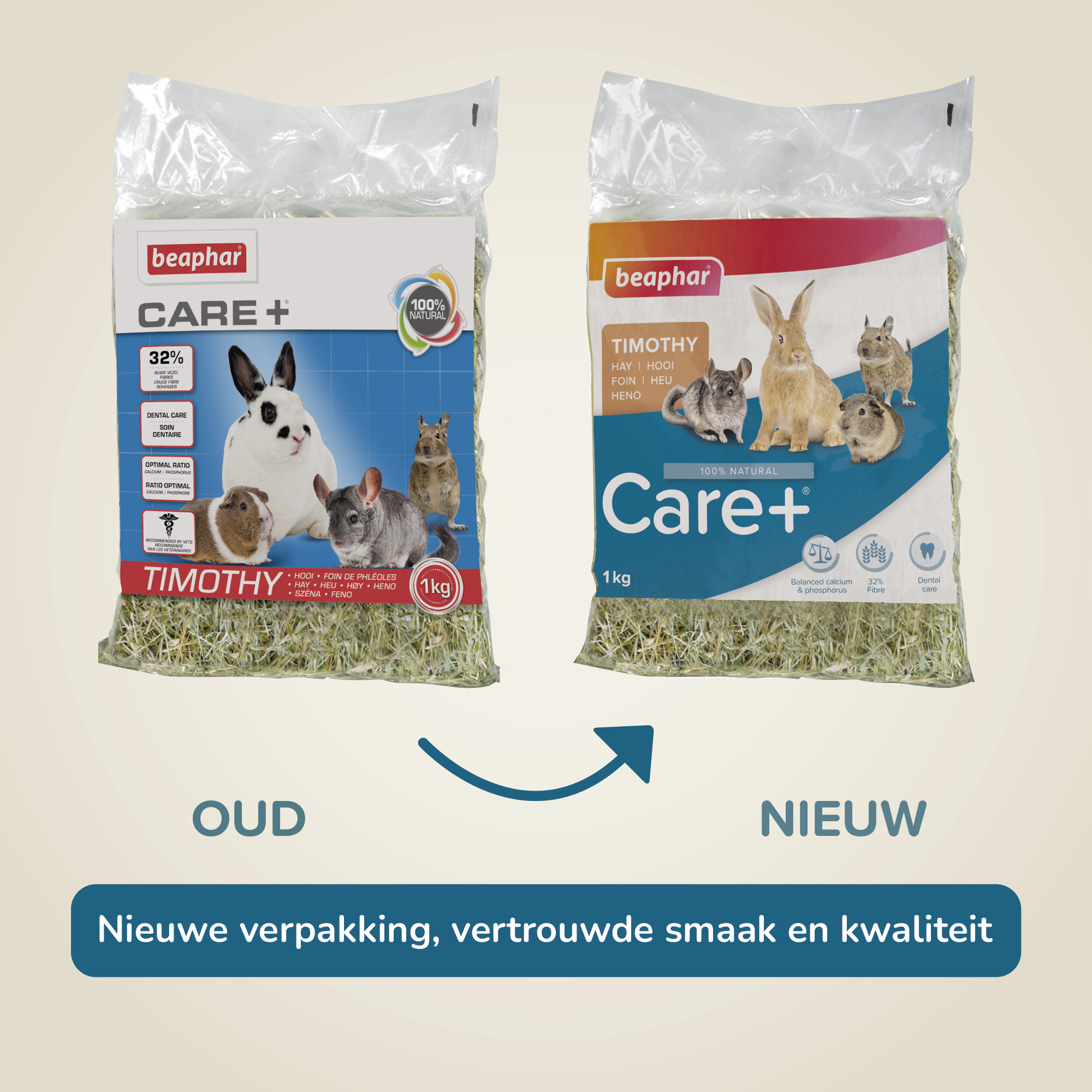 Beaphar Care+ Timothy hooi 1kg