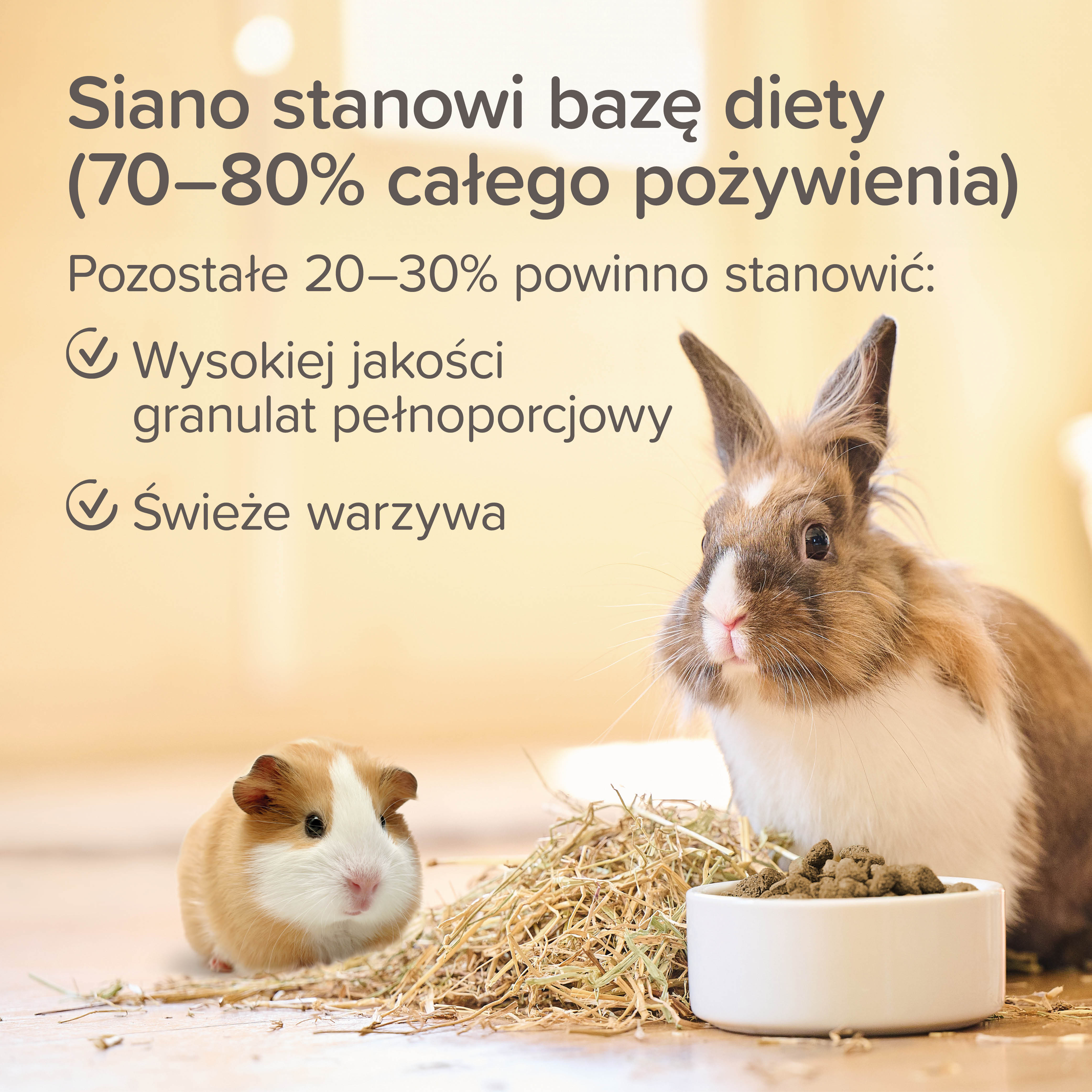 Care+ sianko z tymotką łąkową dla gryzoni i królików 1kg