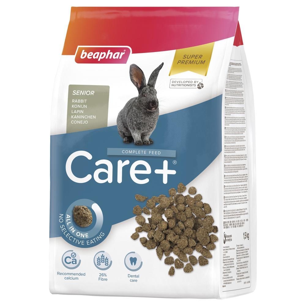 CARE+® teljesértékű eledel idős nyulaknak, 1,5kg