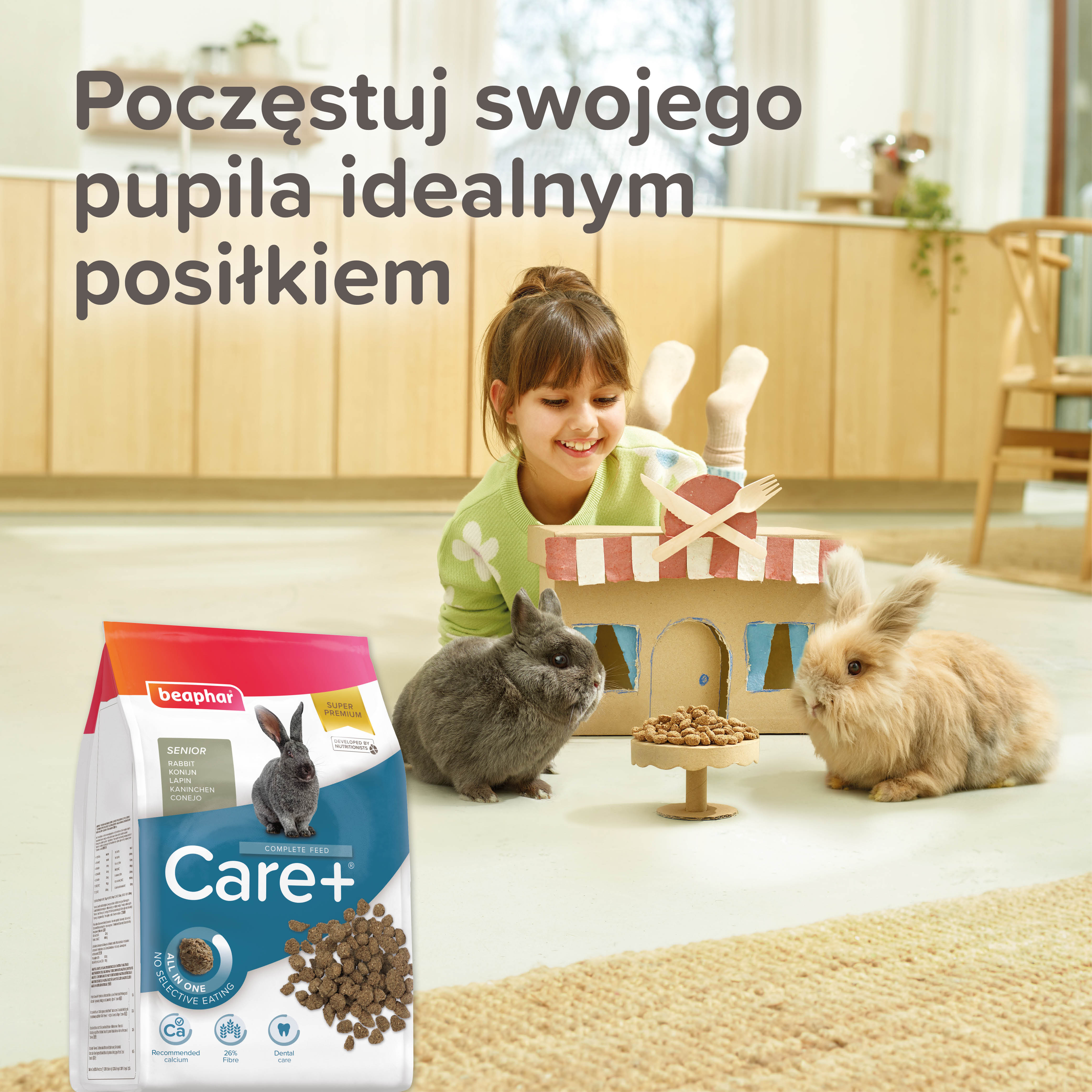 CARE+ RABBIT SENIOR 1,5KG - karma dla królików seniorów powyżej 6 lat