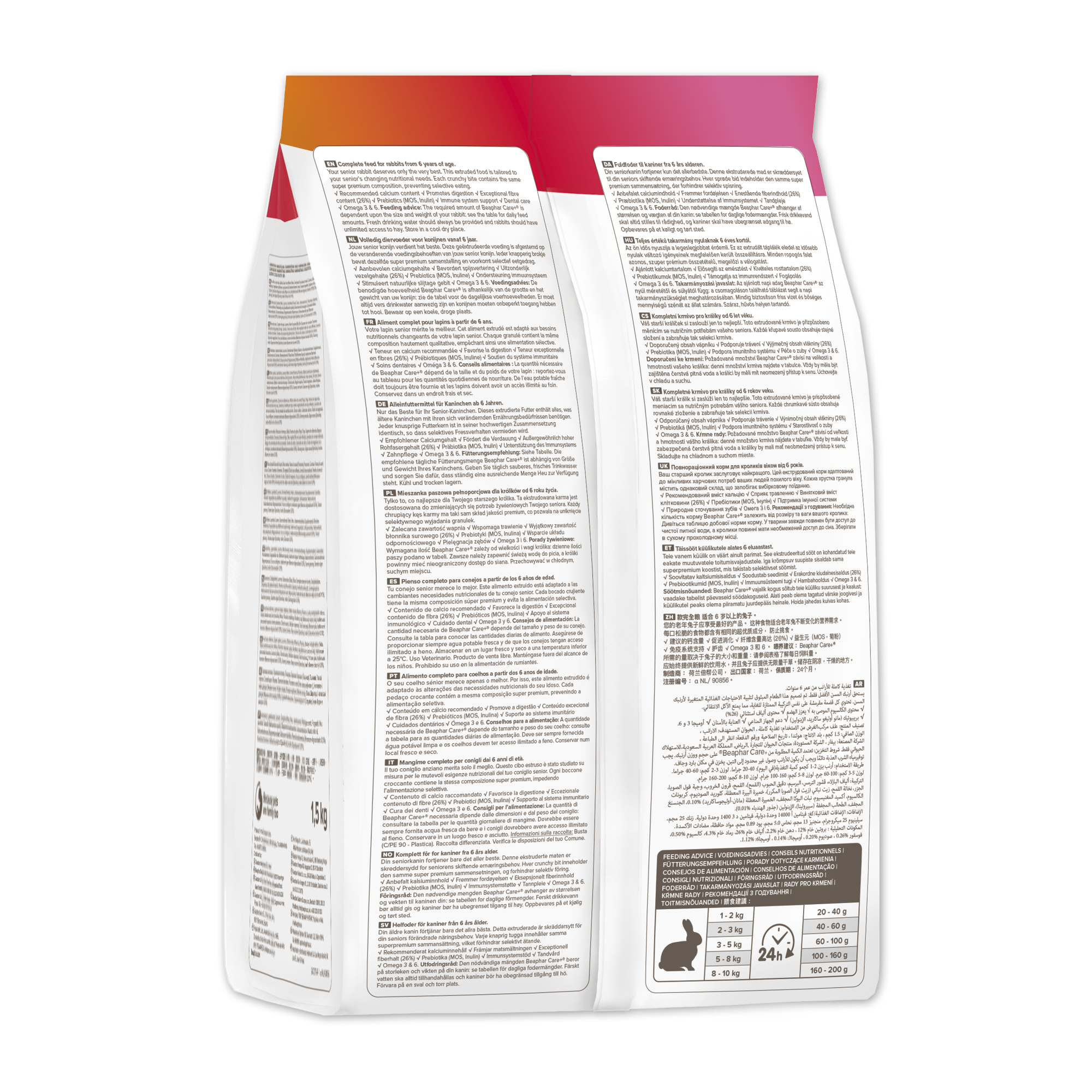 Beaphar CARE+® Rabbit Senior Food, 1.5kg